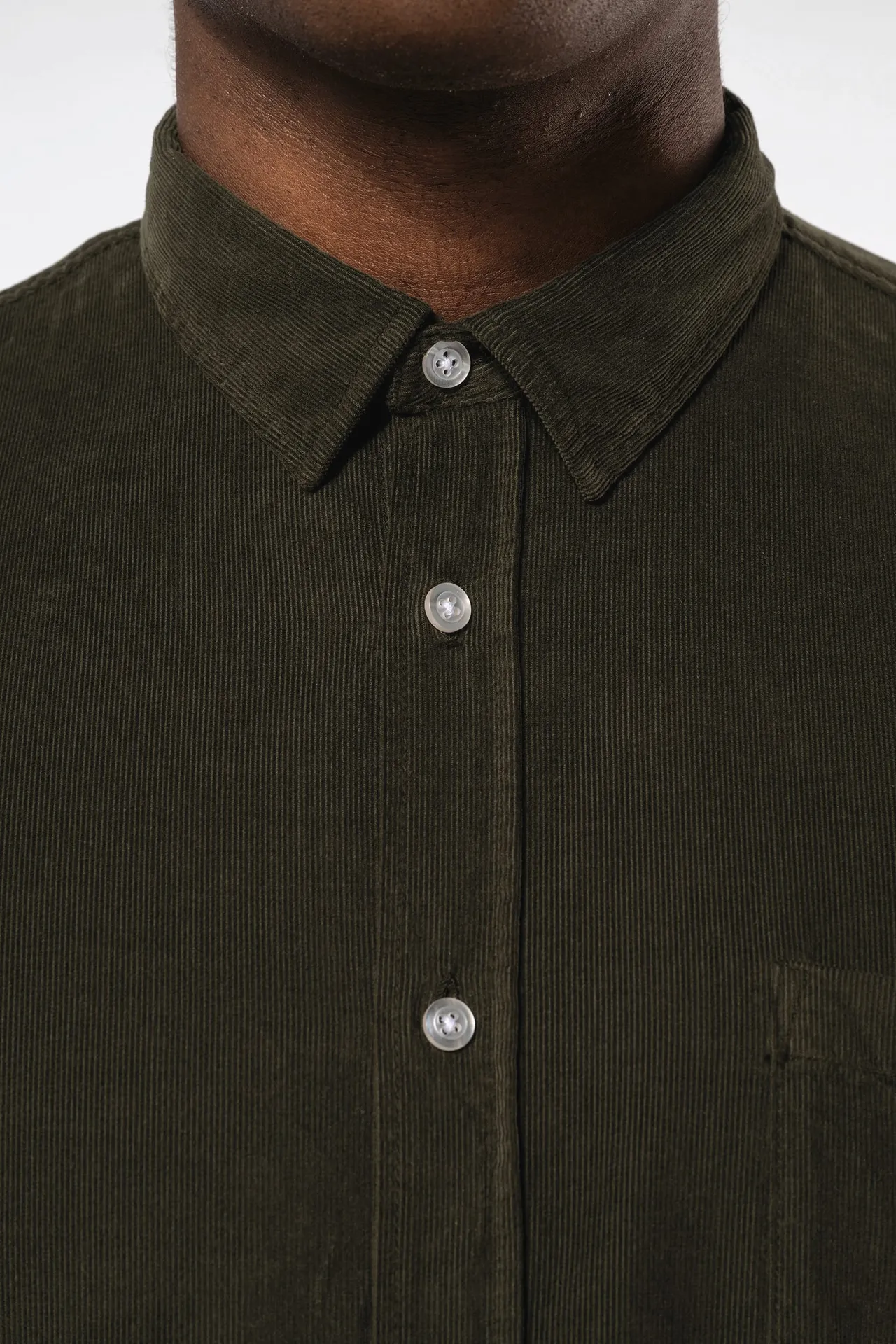 Langarmhemd aus Velours, für Herren