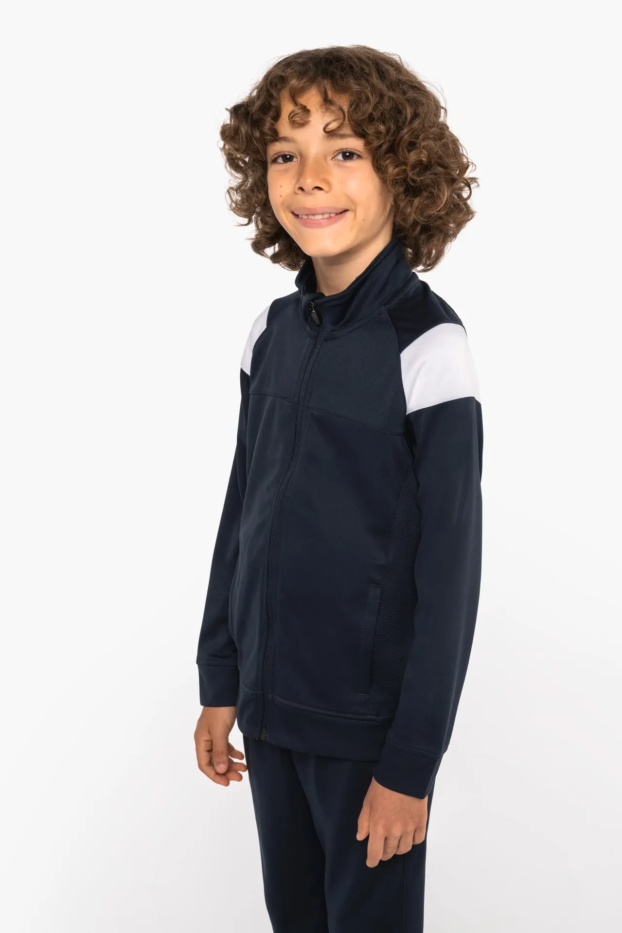 Kinder Trainingsjacke mit Reißverschluss
