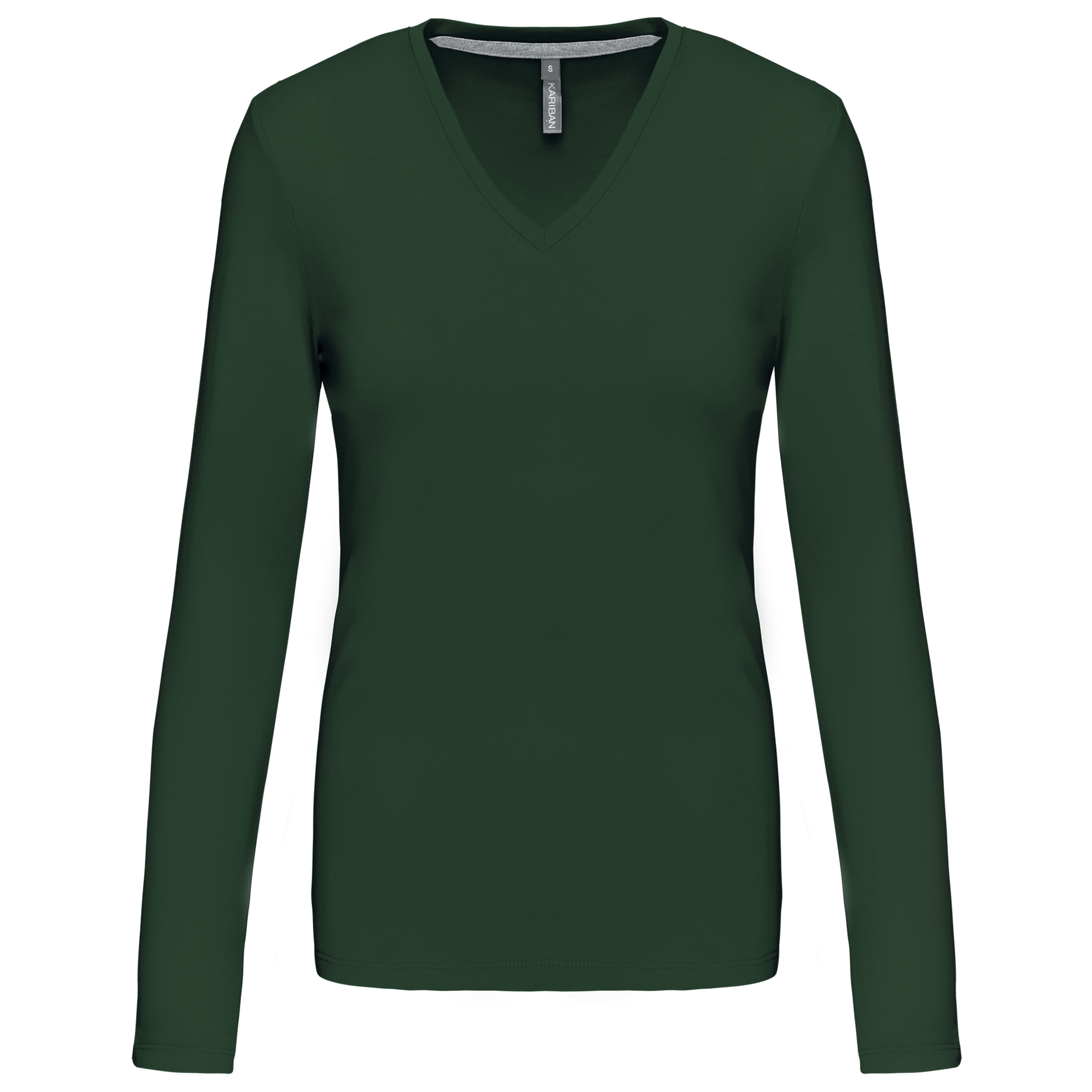 Damen-Langarmshirt mit V-Ausschnitt