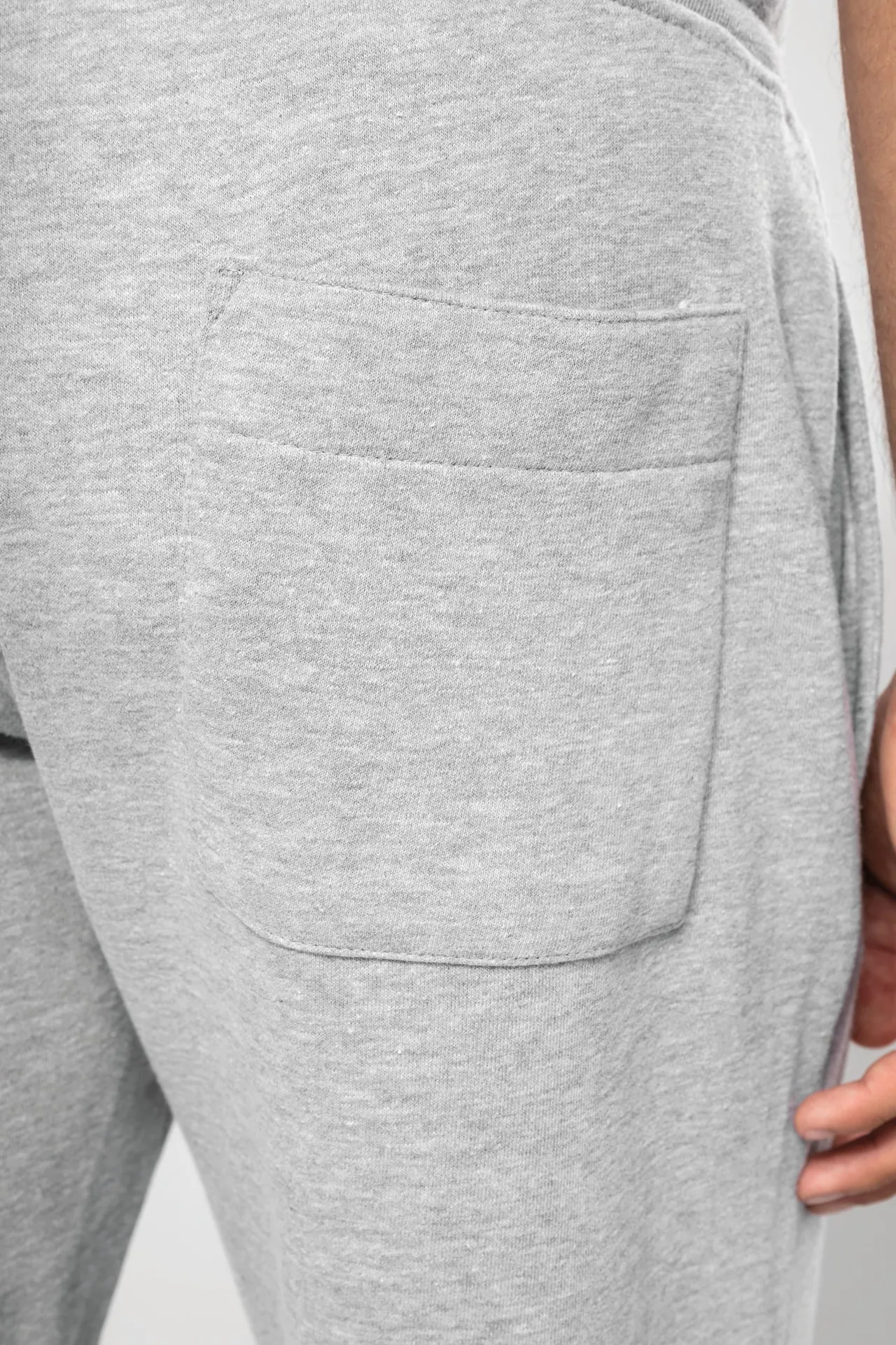 Umweltfreundliche Herrenhose aus ungebürstetem Molton