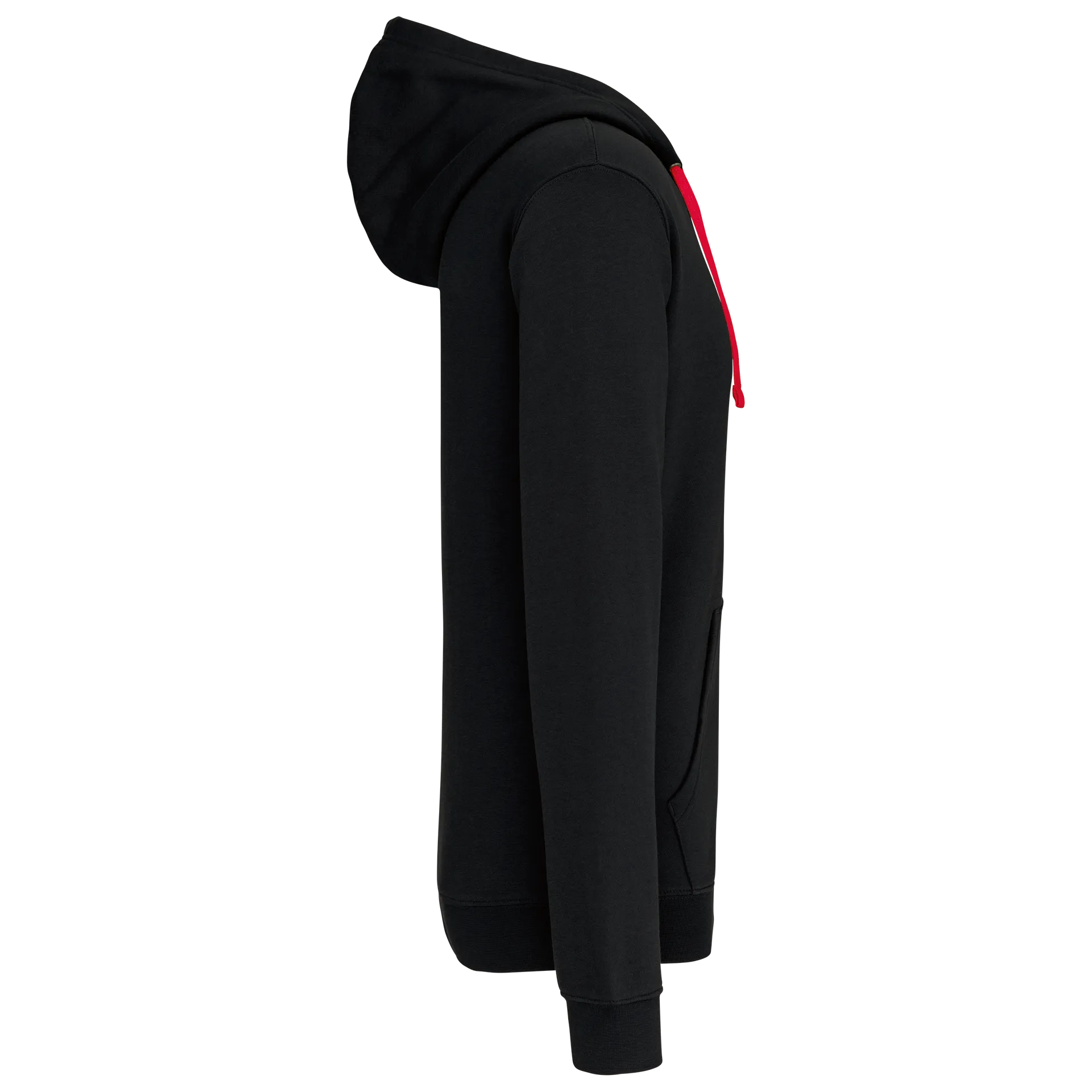 HERREN-KAPUZENSWEATSHIRT BICOLOR mit Reißverschluss