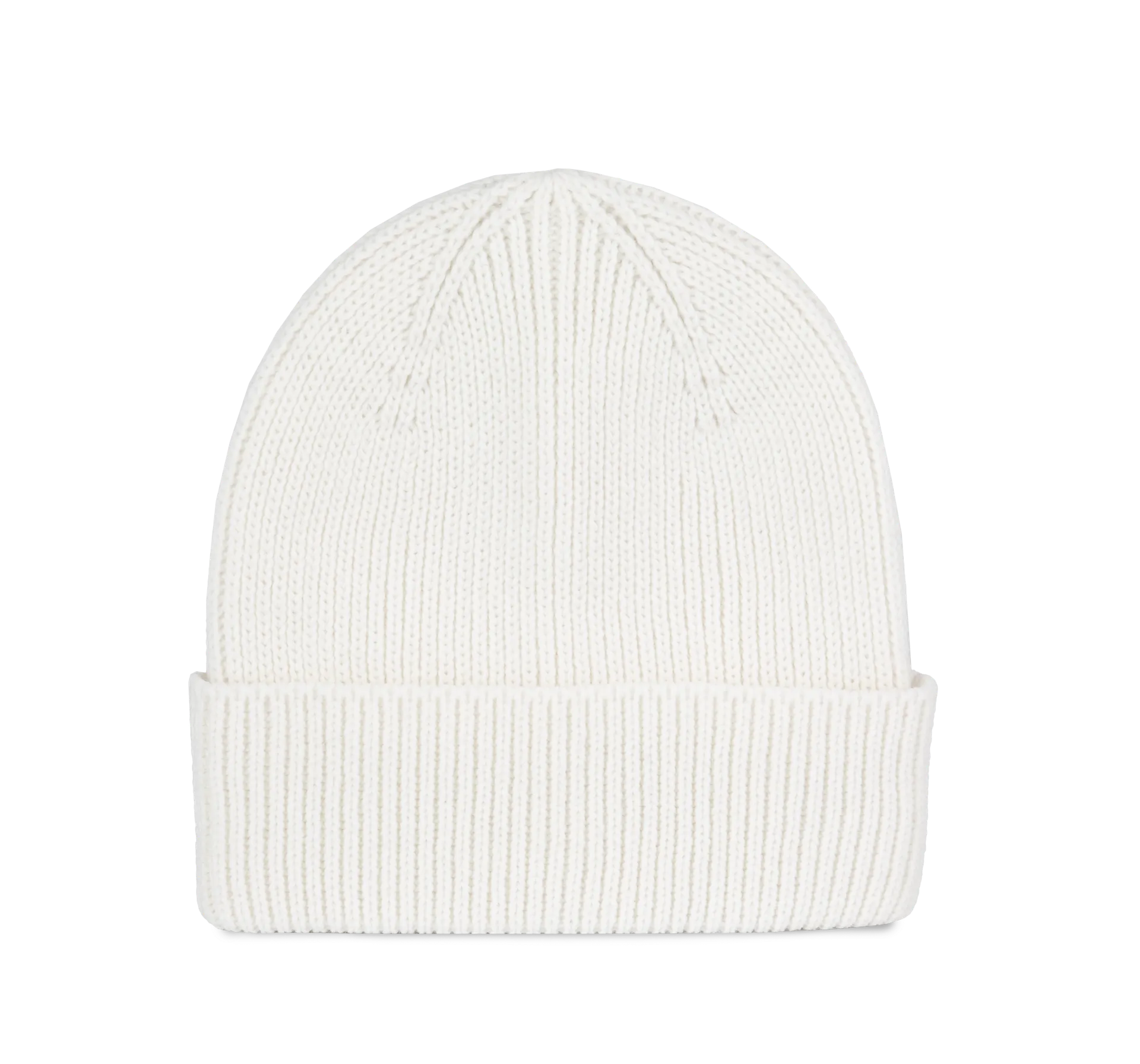 Gerippte Mütze mit Umschlag