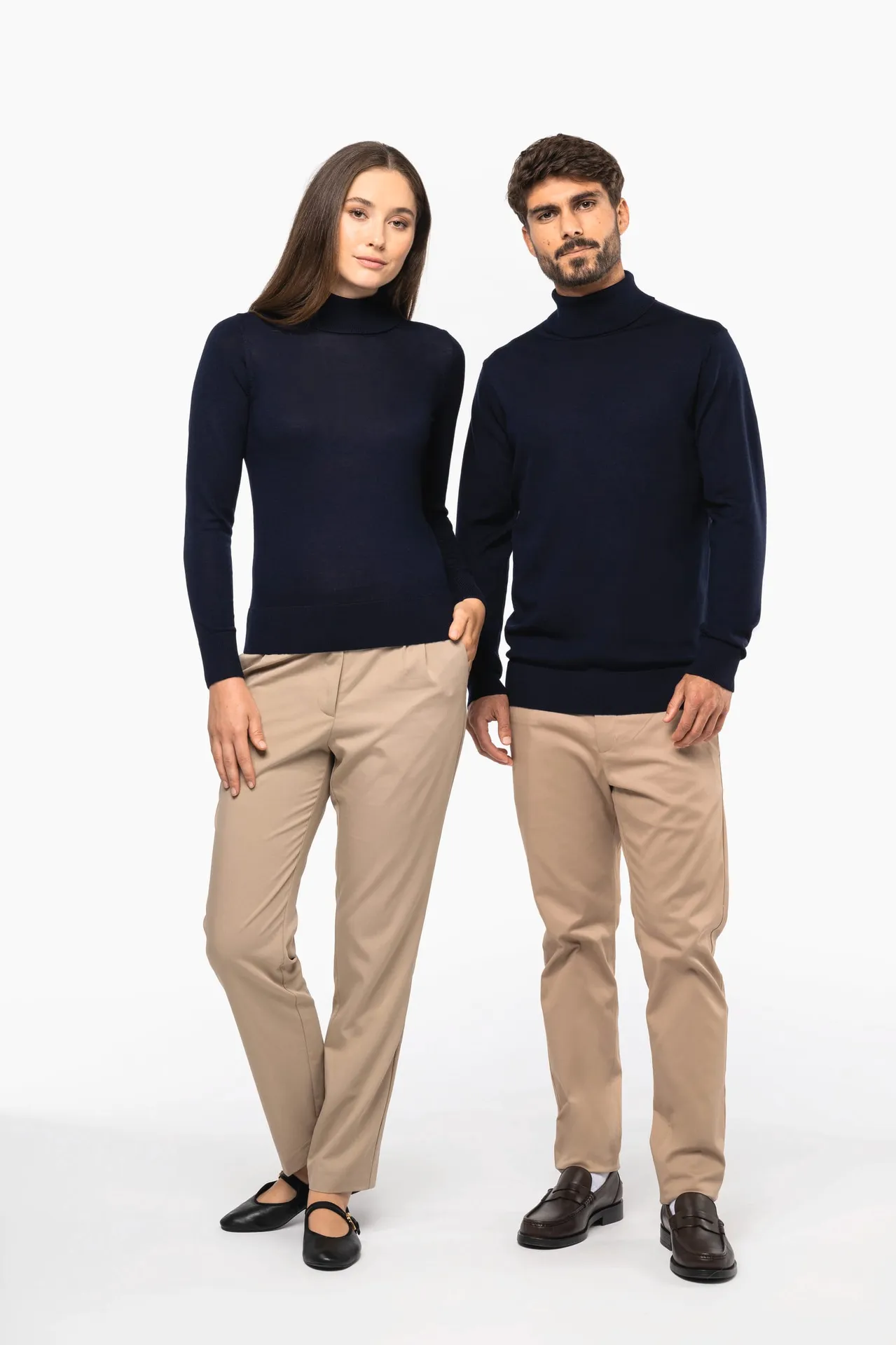 Merino-Damenpullover mit Rollkragen