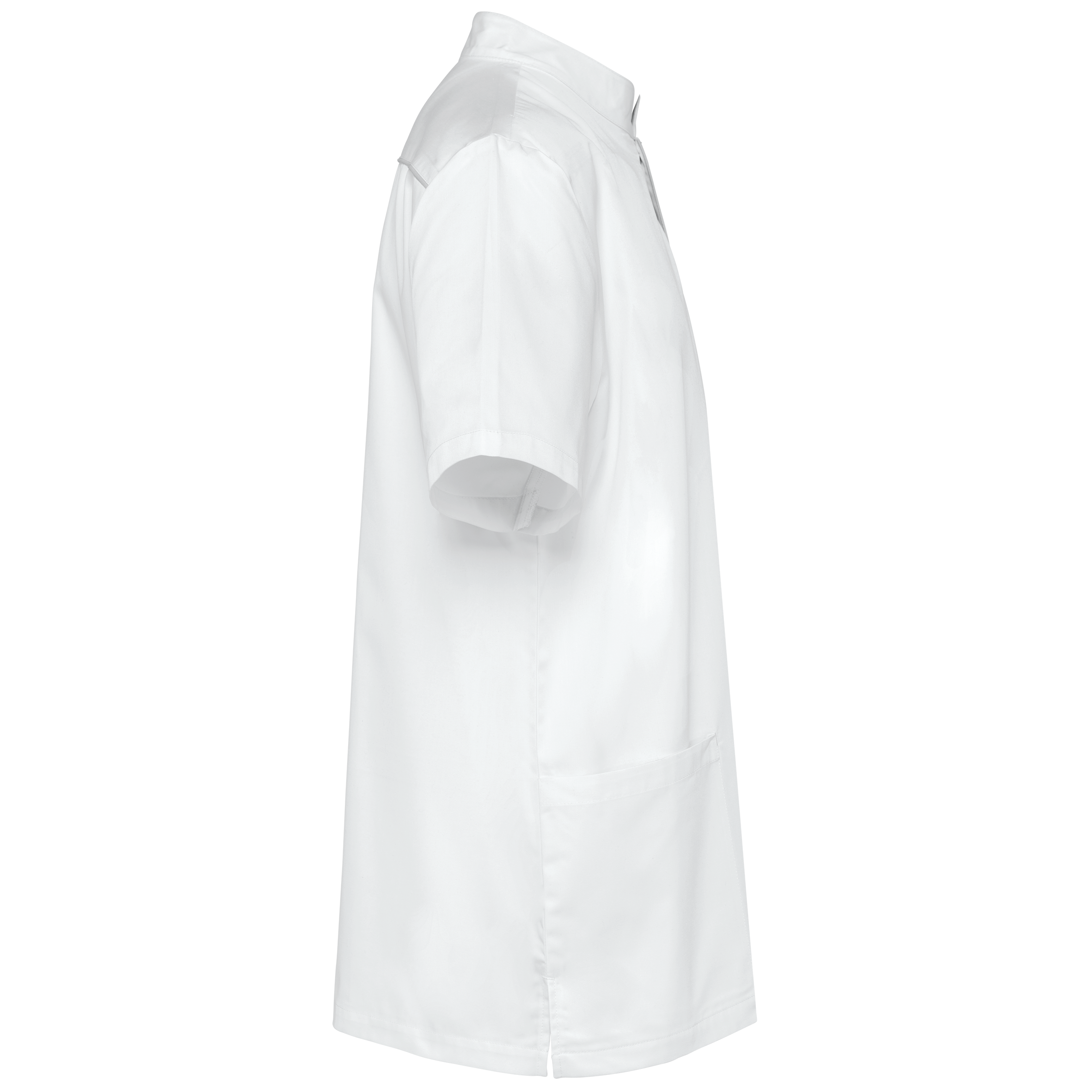 Herrenkittel aus Baumwollpolyester mit Druckknöpfen Herrenkittel aus Baumwollpolyester mit Druckknöpfen