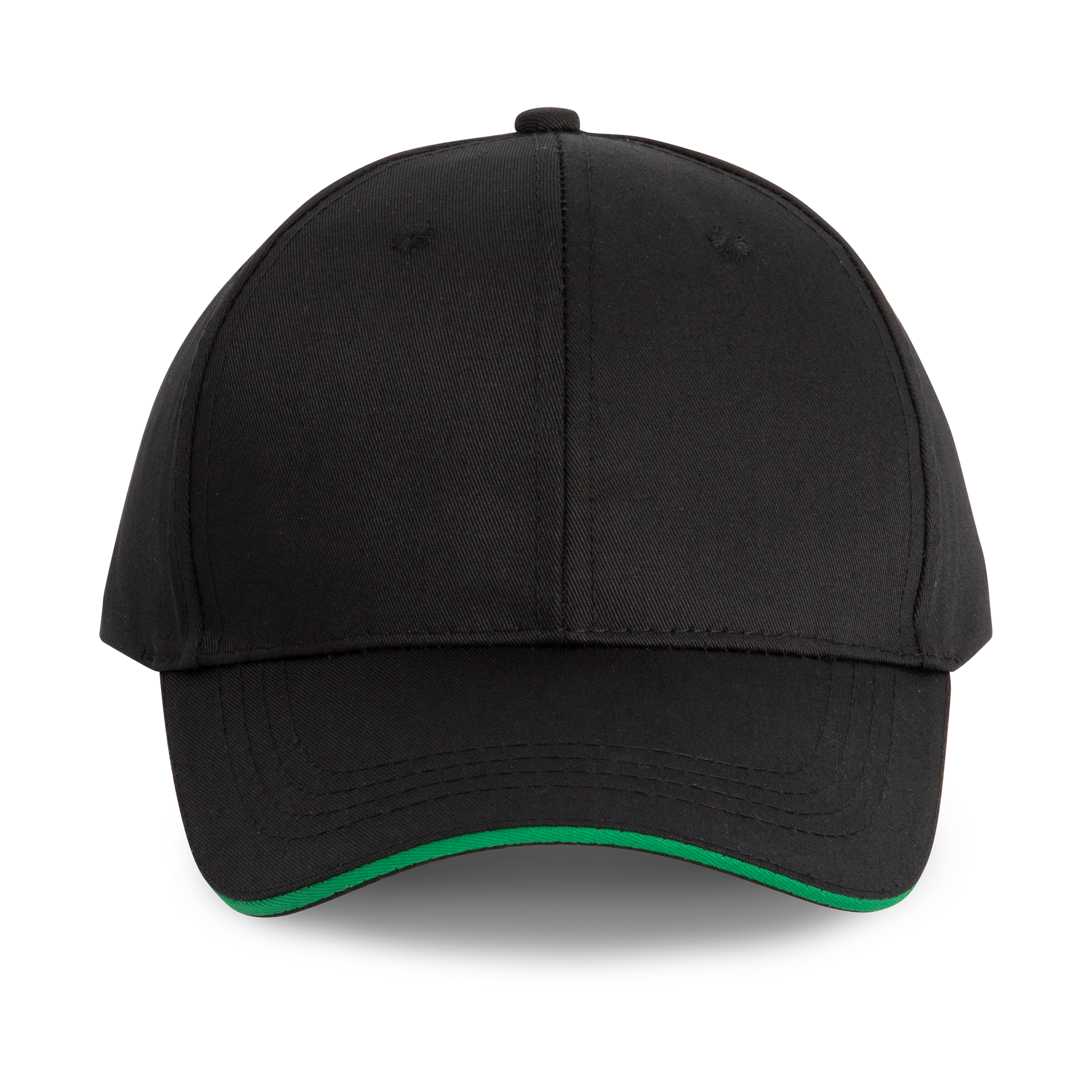 6-Panel-Cap mit Kontrast-Sandwichschirm OEKO-TEX® STANDARD 100