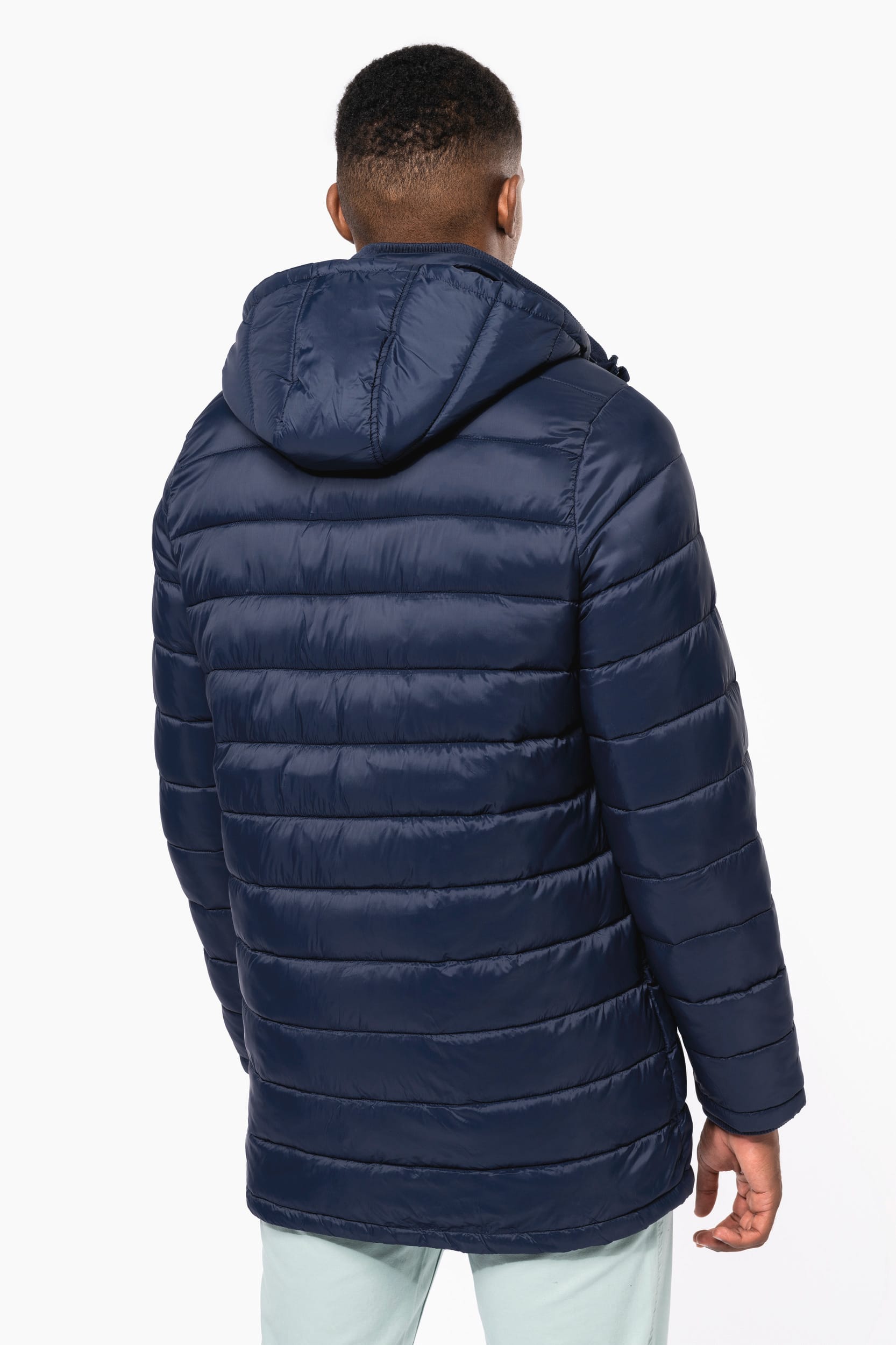 Leichter Herren-Daunenparka mit Kapuze