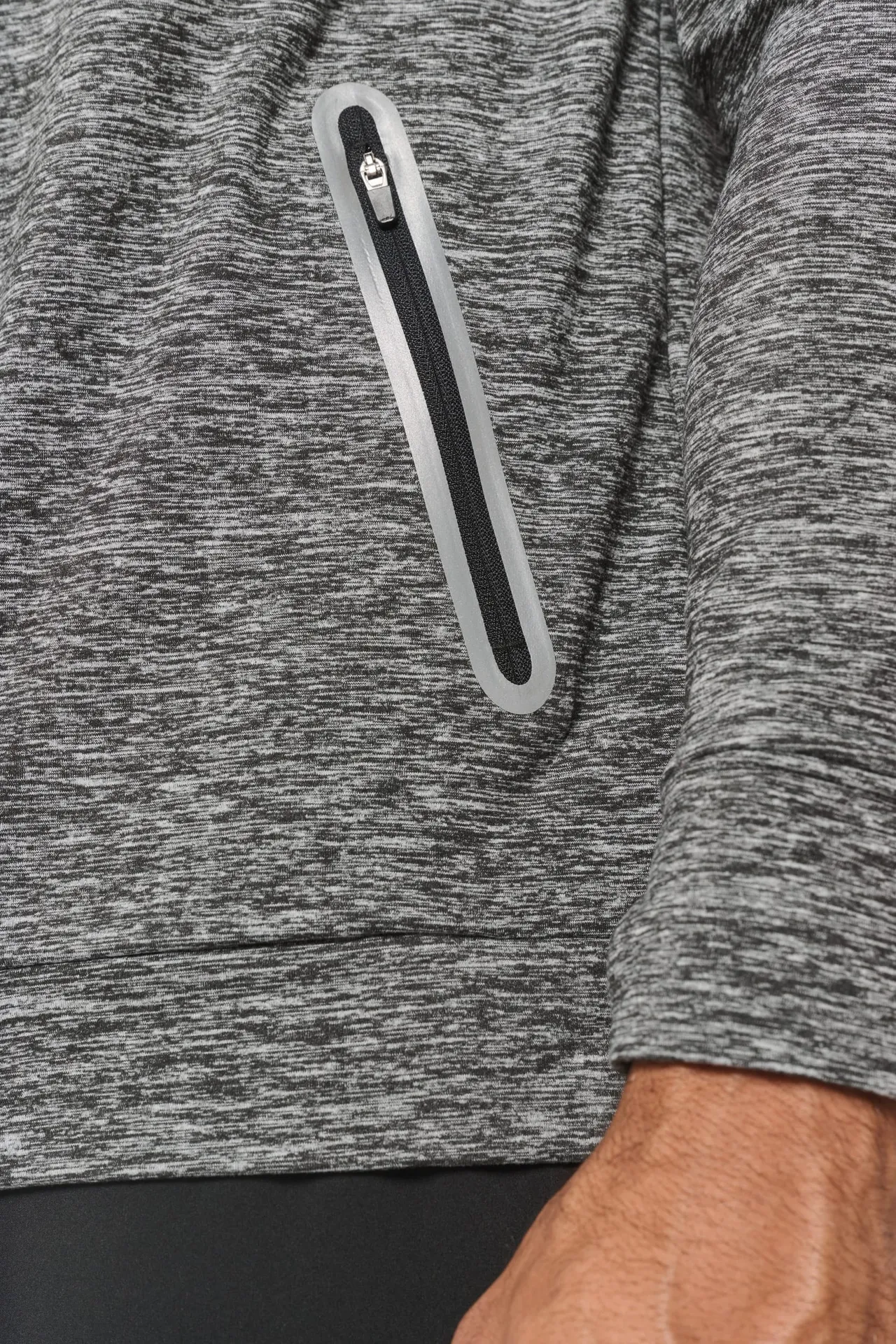 Kapuzen-Sweatshirt 1/4 Sport-Reißverschluss Unisex