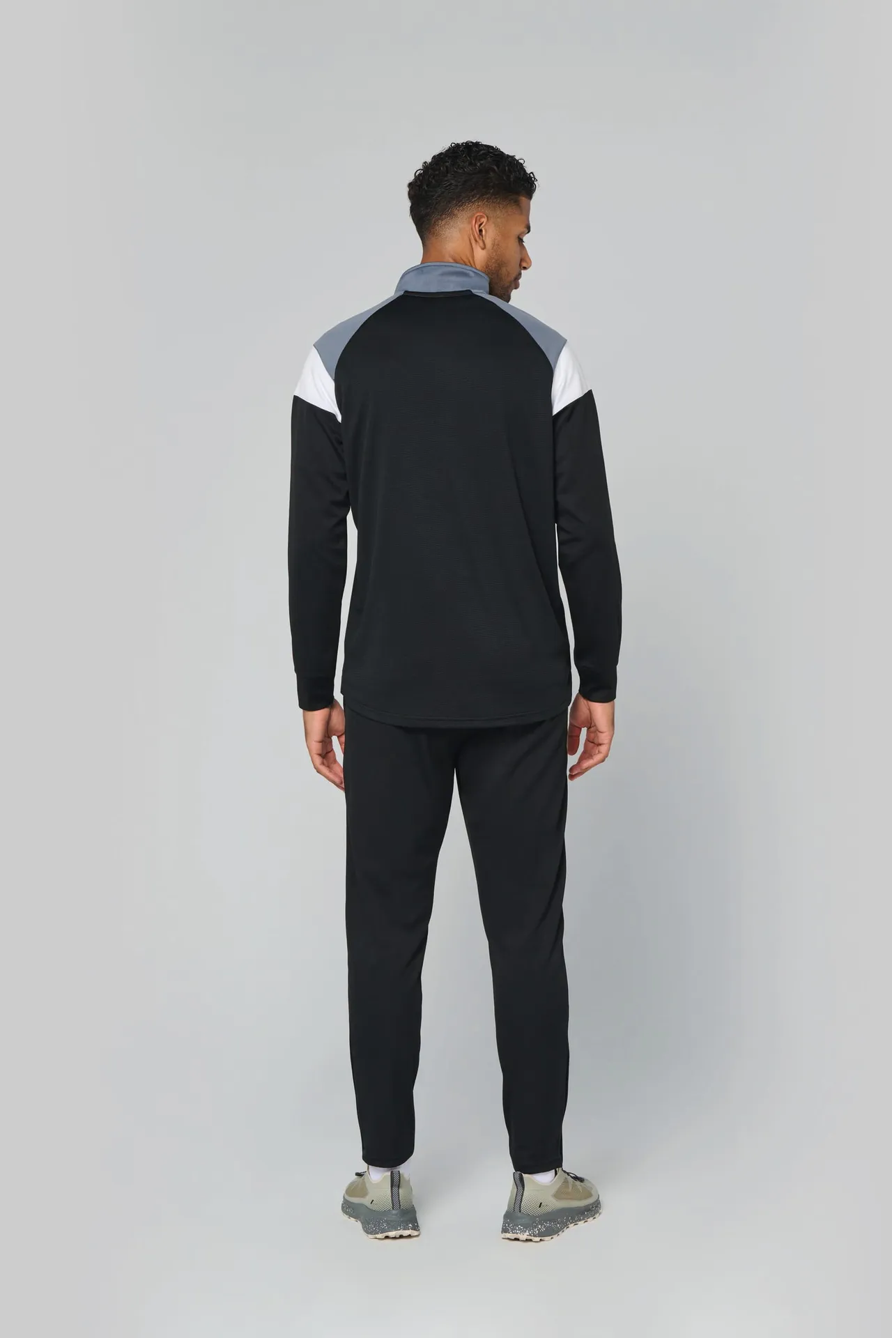 Unisex Trainings-Sweatshirt mit 1/4 Reißverschluss