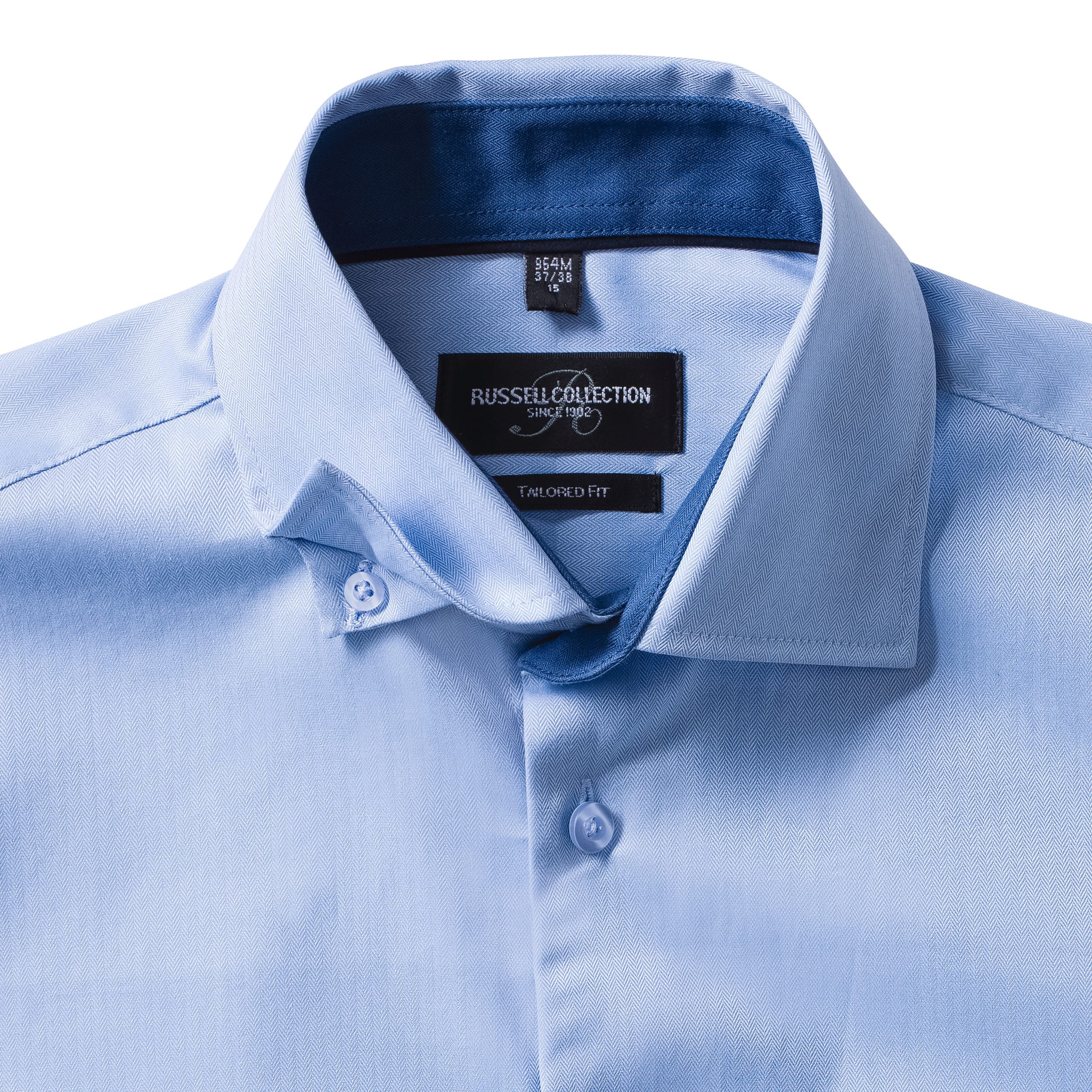 Long sleeve herringbone shirt