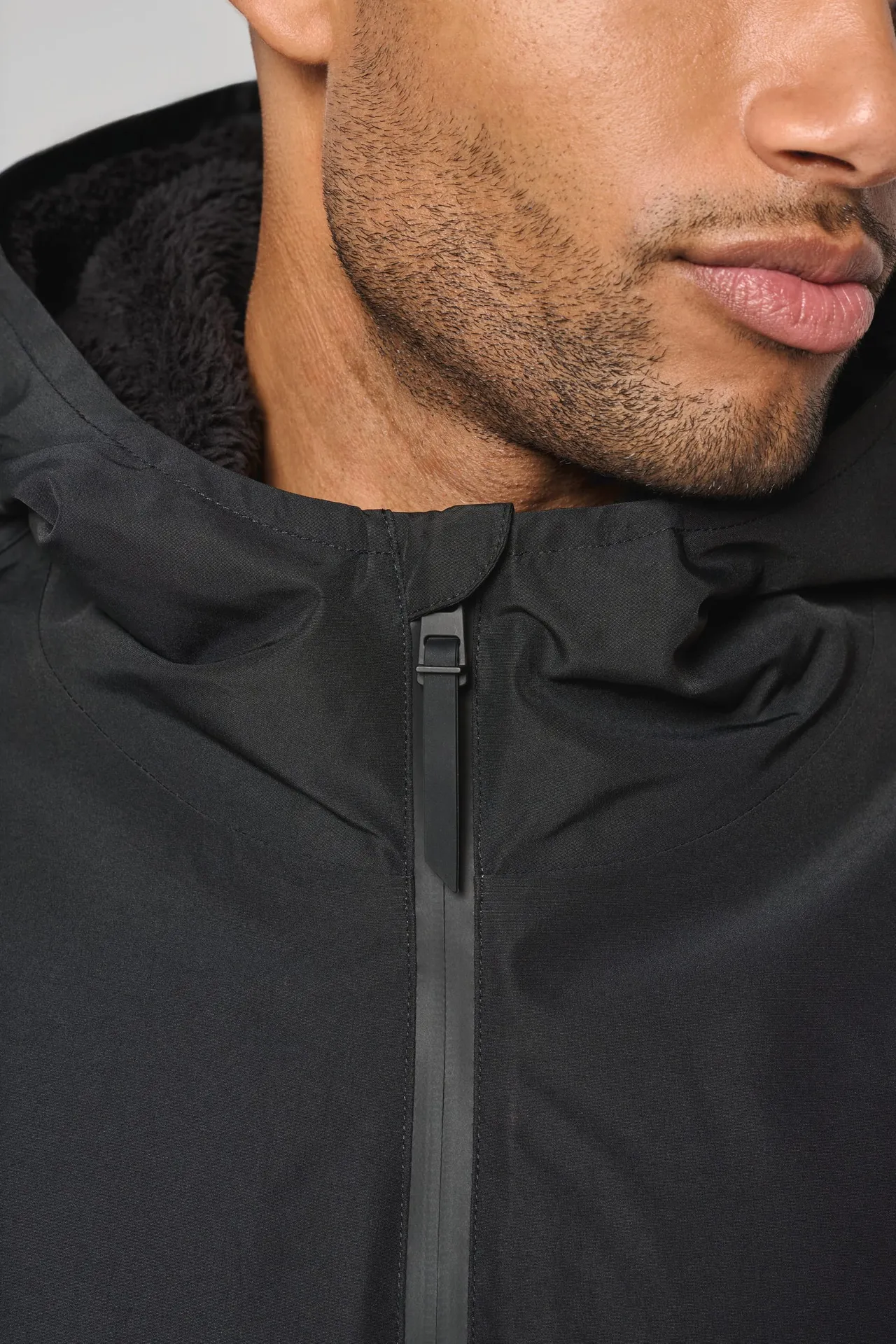 Langer, gefütterter Unisex-Sherpa-Parka