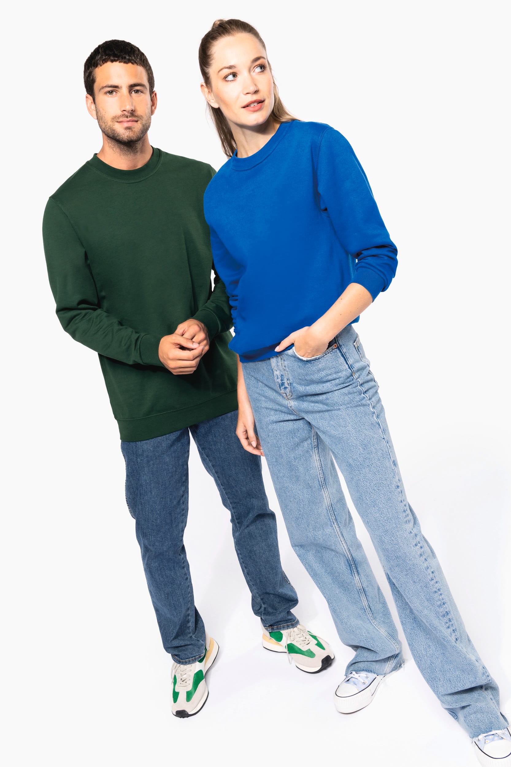 Recyceltes Unisex-Sweatshirt mit Rundhalsausschnitt