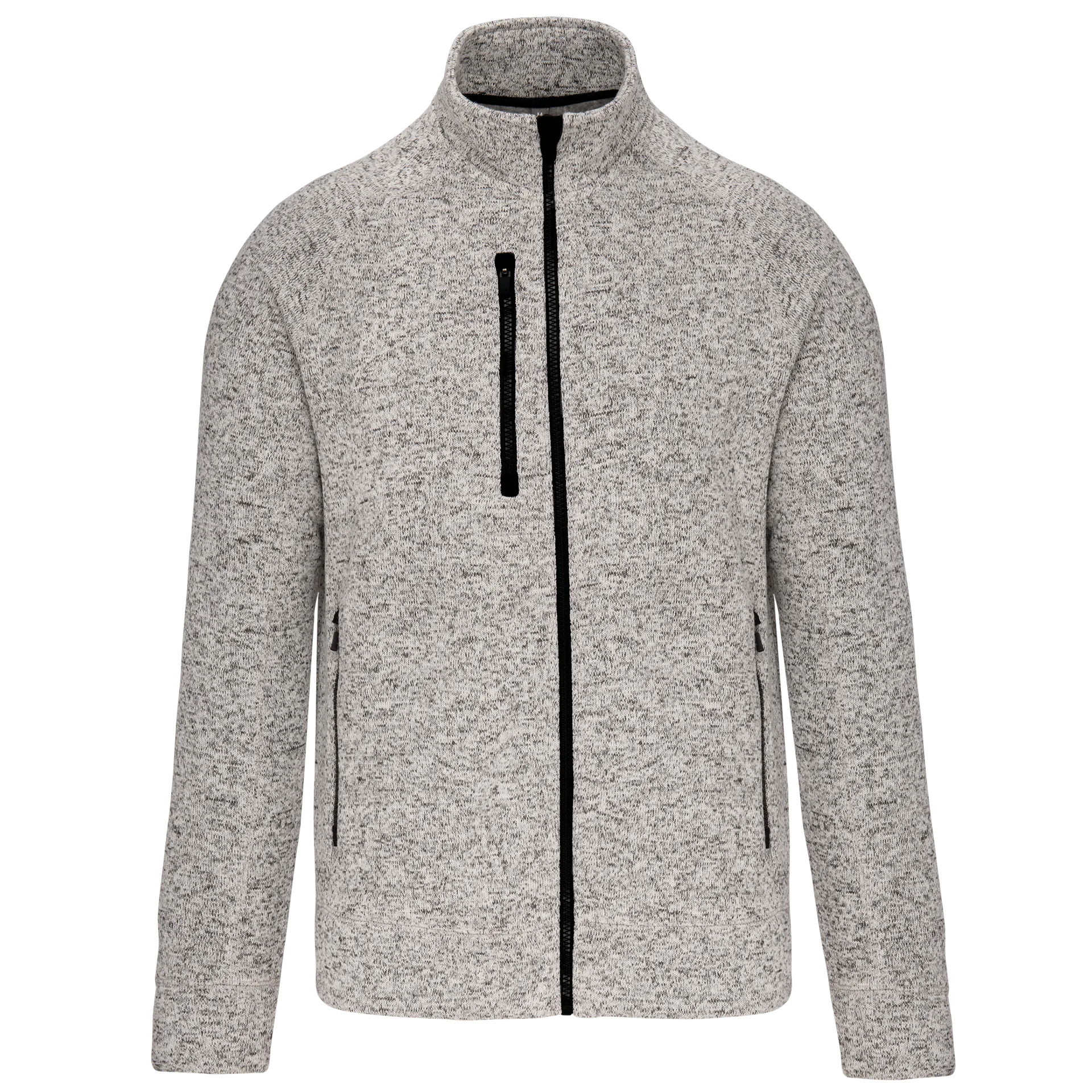 Herren-Weste mit Reißverschluss, aus Chiné