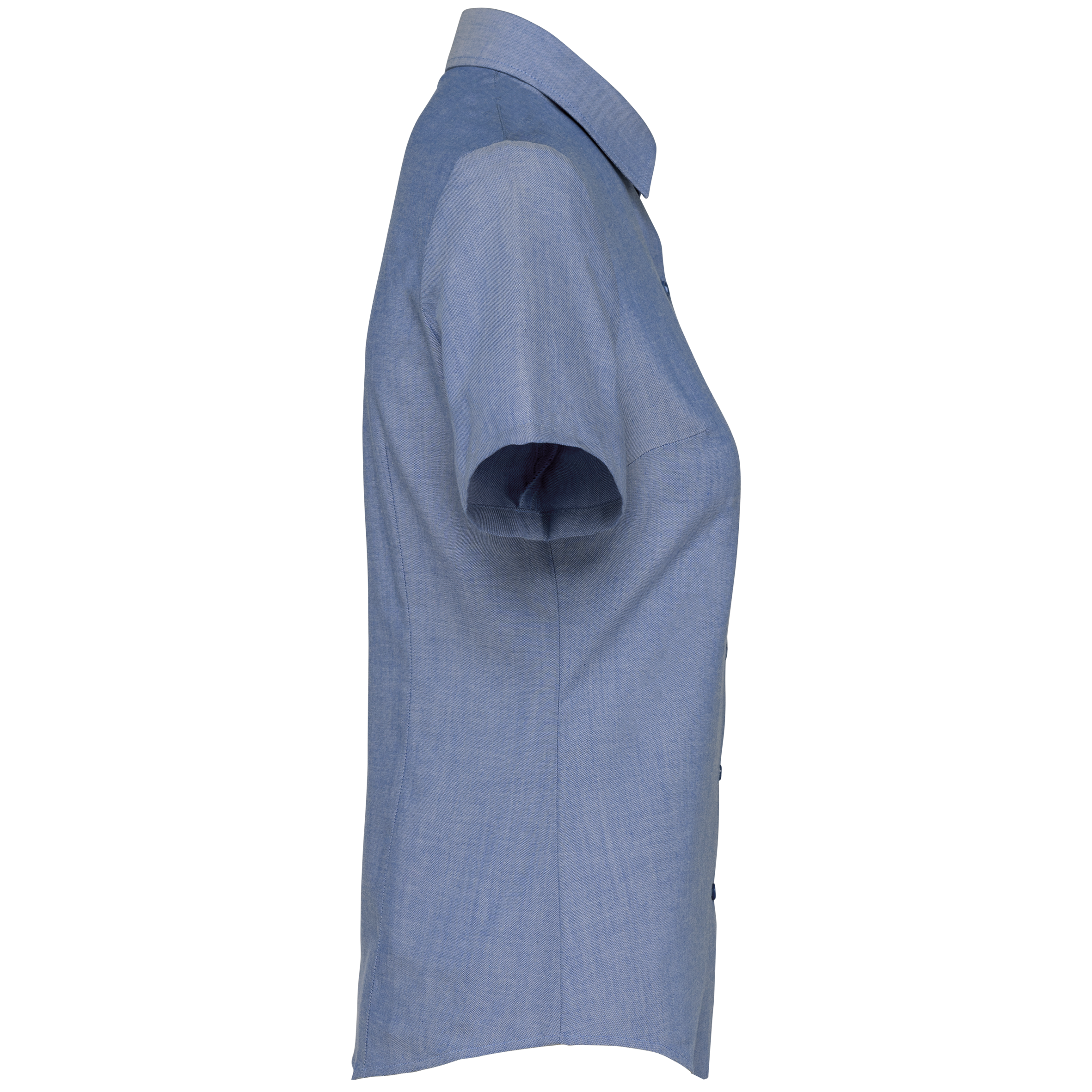 Damen Oxford Kurzarmbluse