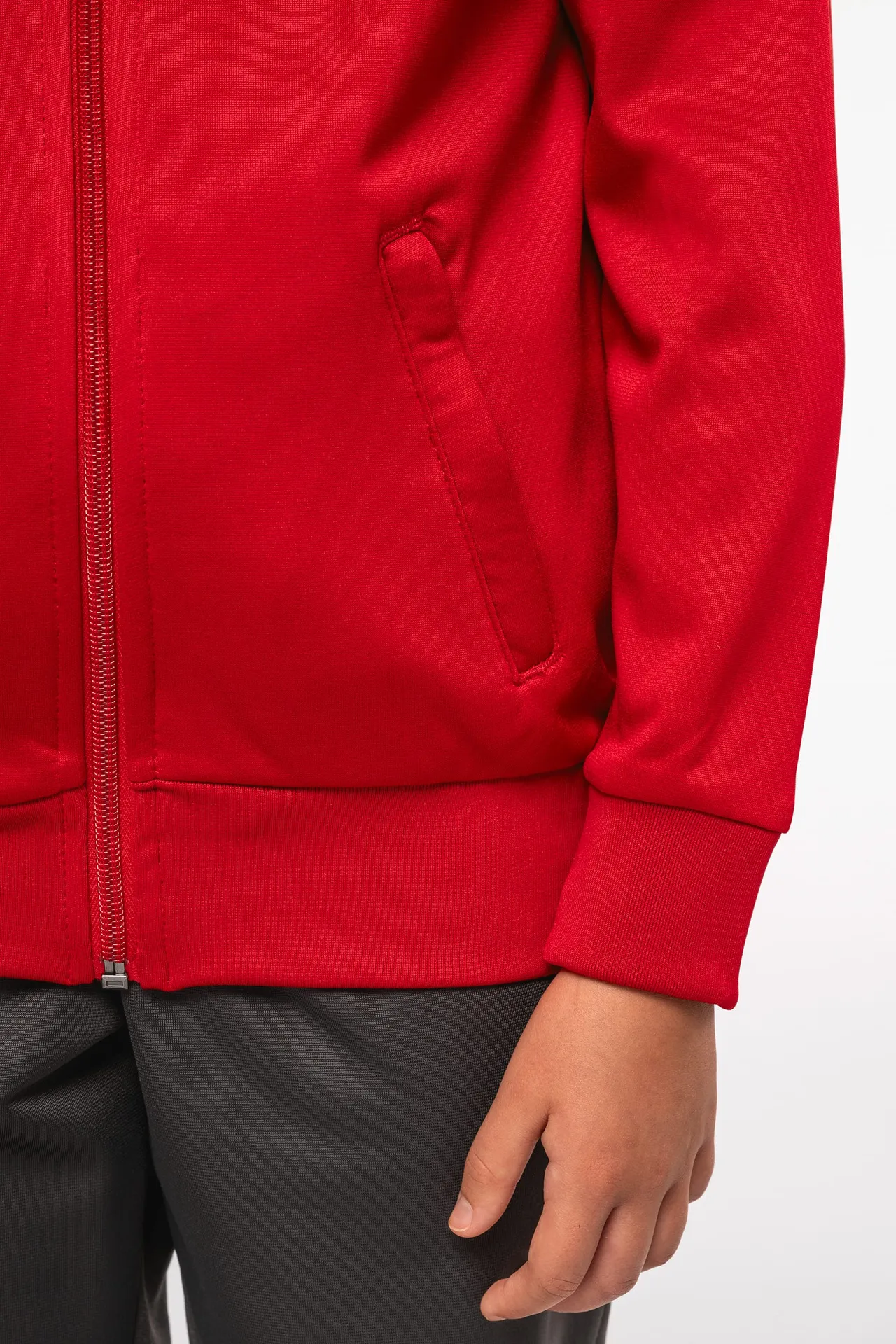 Trainingsjacke mit Reißverschluss und Paspel für Kinder