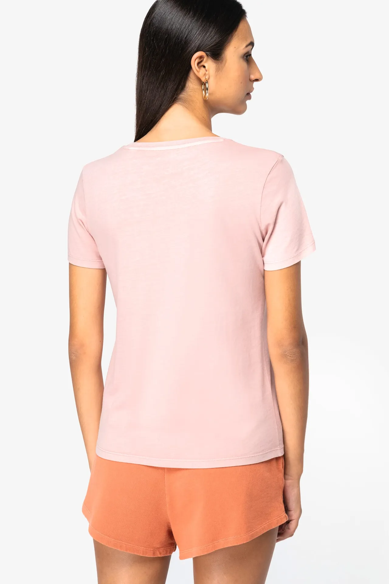 Umweltfreundliches ausgewaschenes Damen-T-Shirt