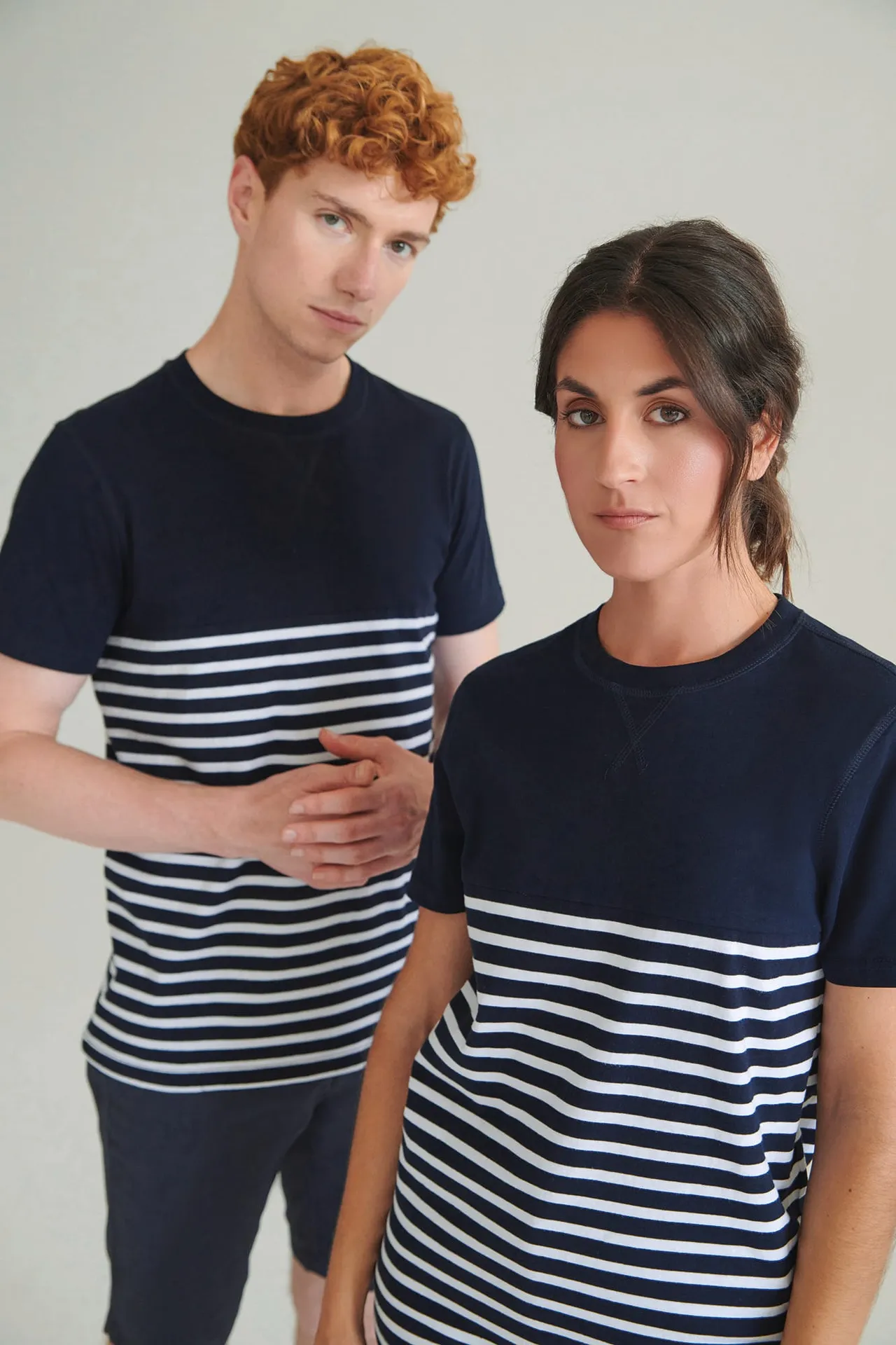 Breton t-shirt, kurzärmelig
