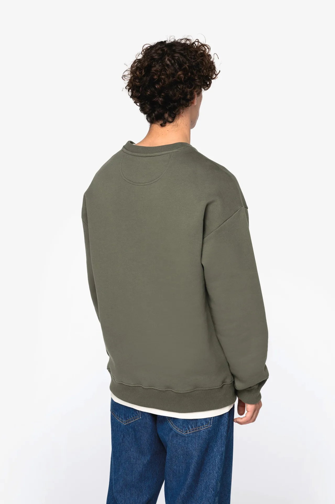 Umweltfreundliches Oversize Unisex-Sweatshirt mit Rundhalsausschnitt