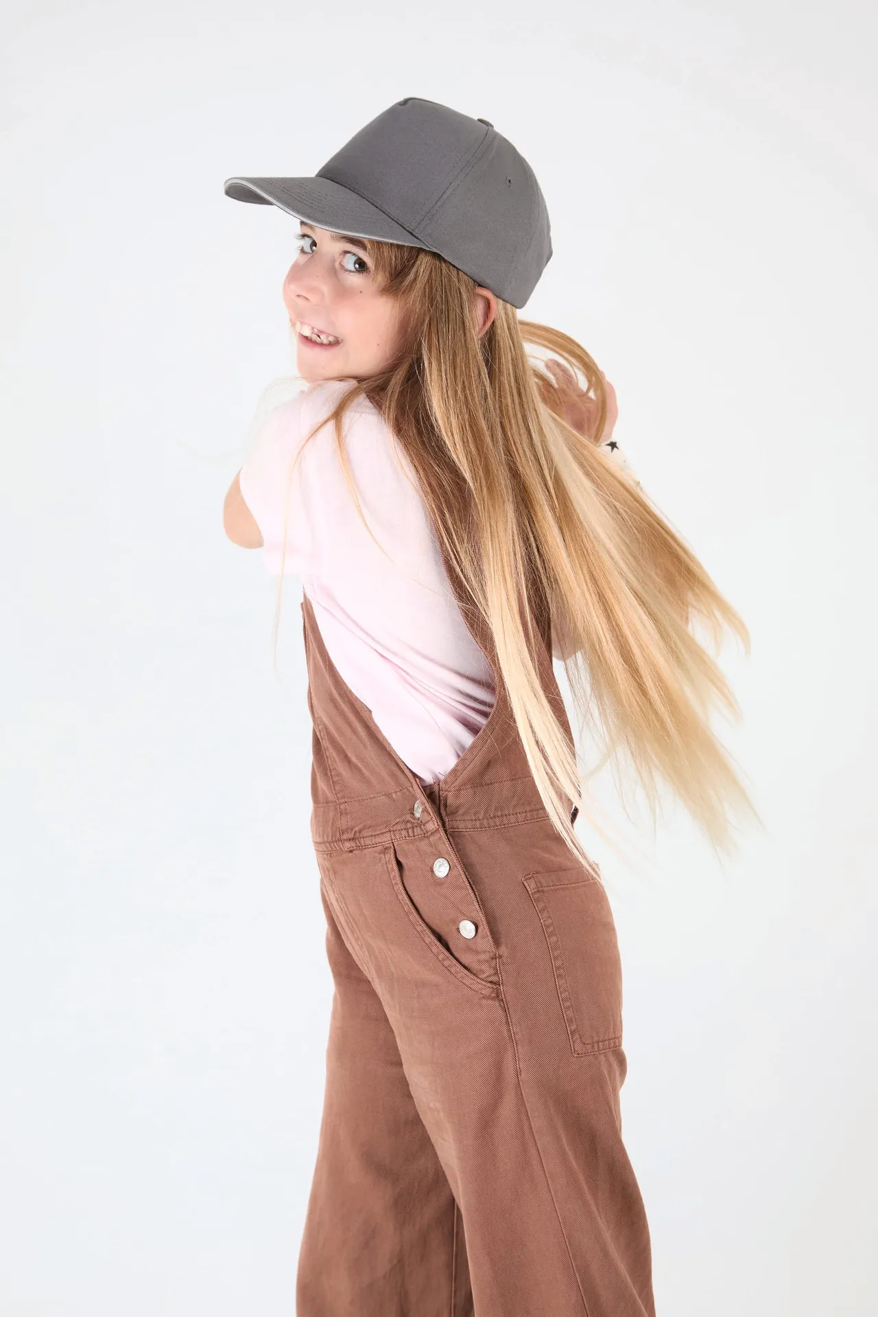 5-Panel Kinderkappe mit Kontrast-Sandwichschirm