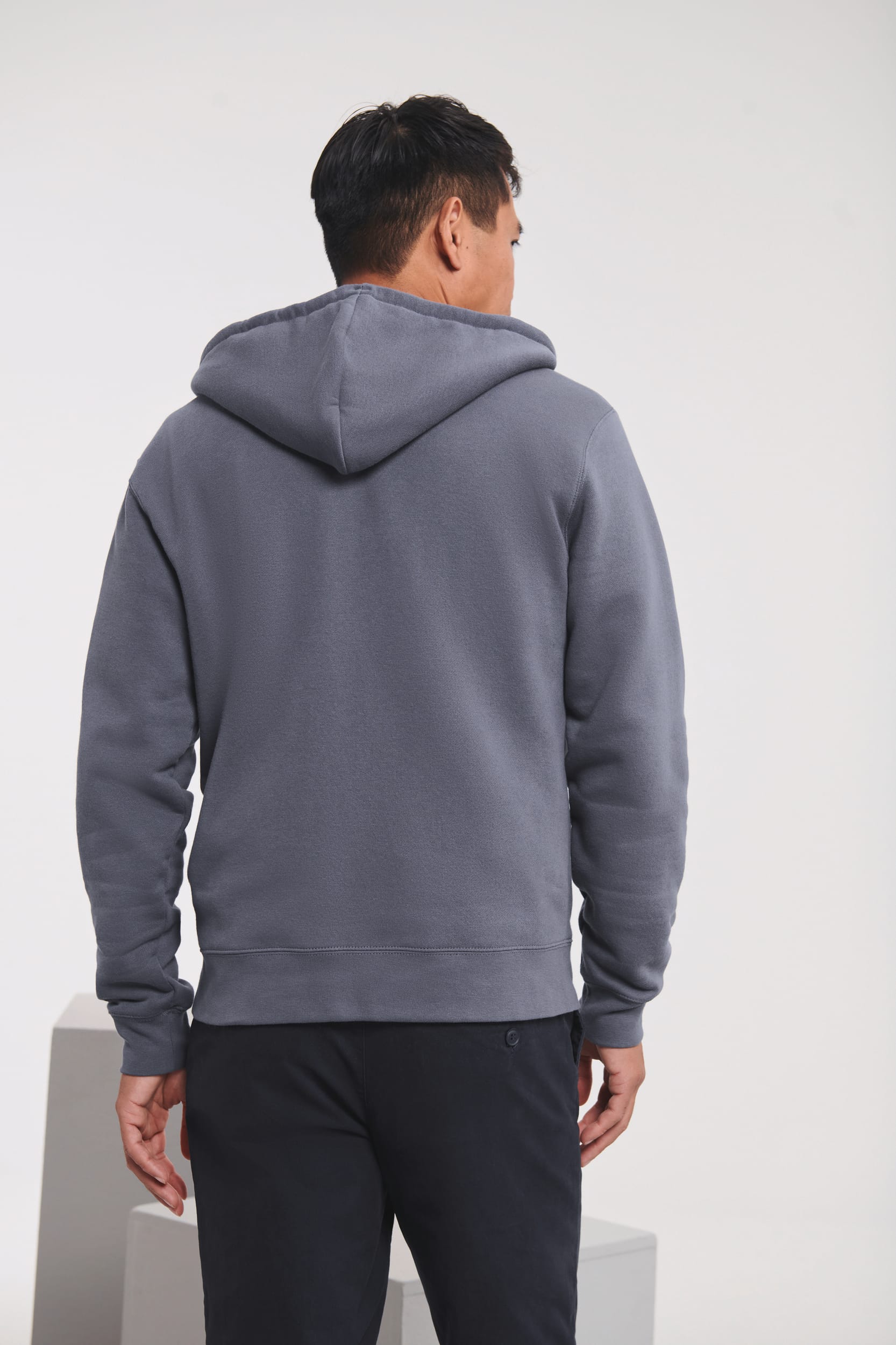 Kapuzen-Sweatshirt mit Reißverschluss mit Logo Druck inkl Kopie