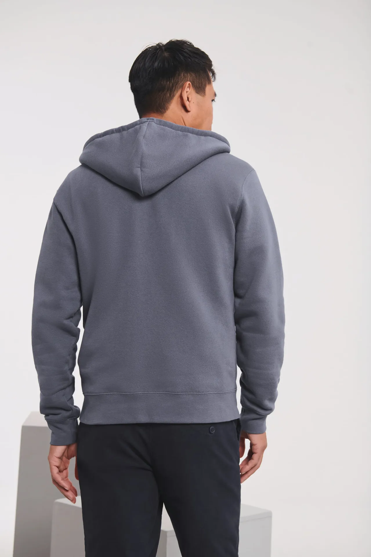 Kapuzen-Sweatshirt mit Reißverschluss mit Logo Stick inkl