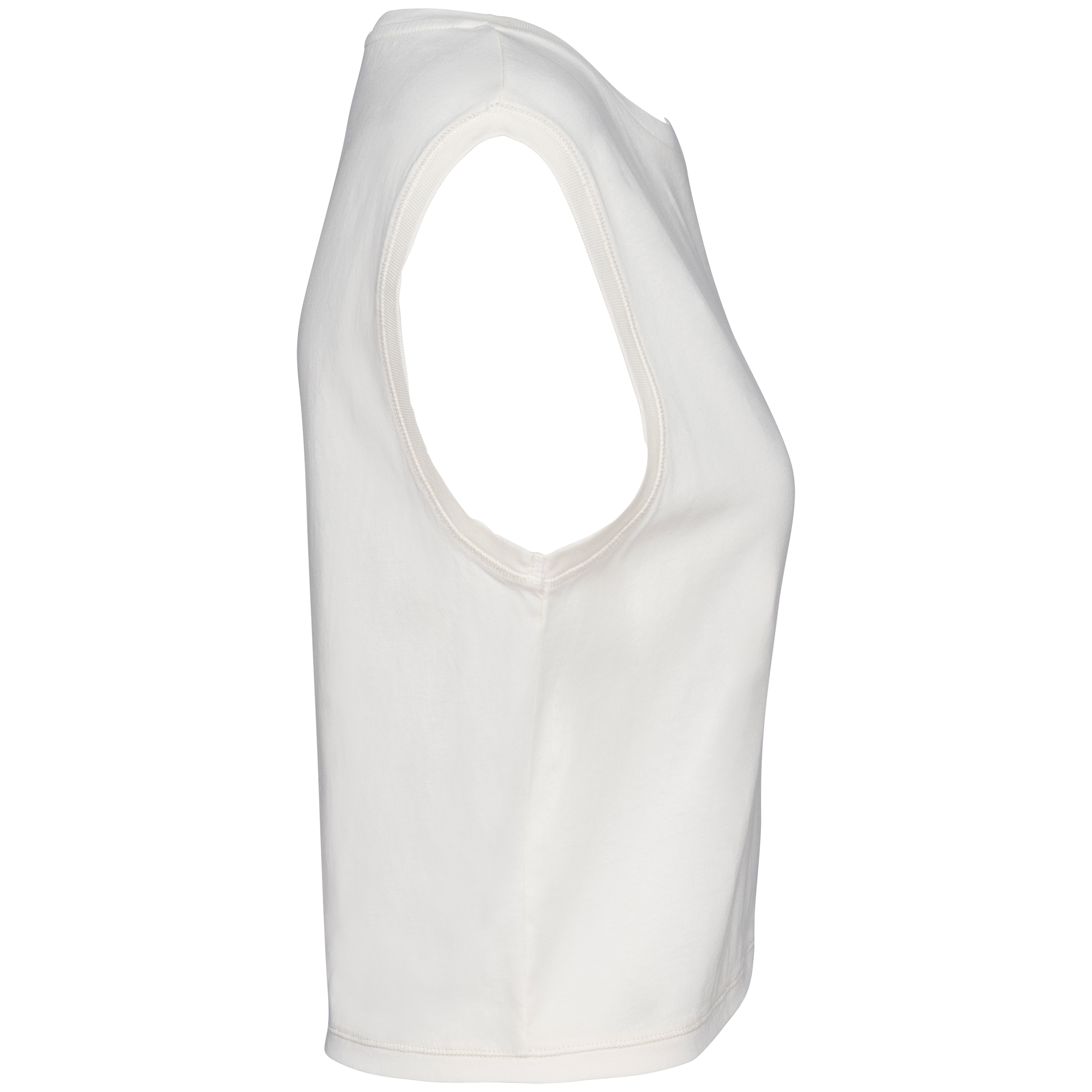 Umweltfreundliches ärmelloses Cropped Damen-T-Shirt