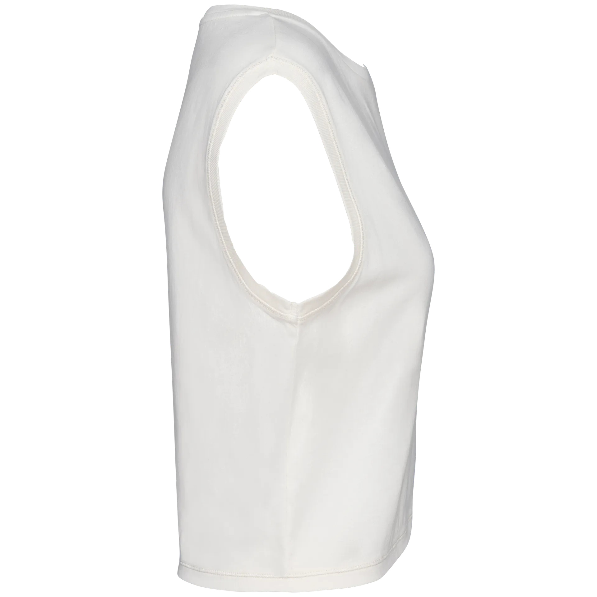 Umweltfreundliches ärmelloses Cropped Damen-T-Shirt