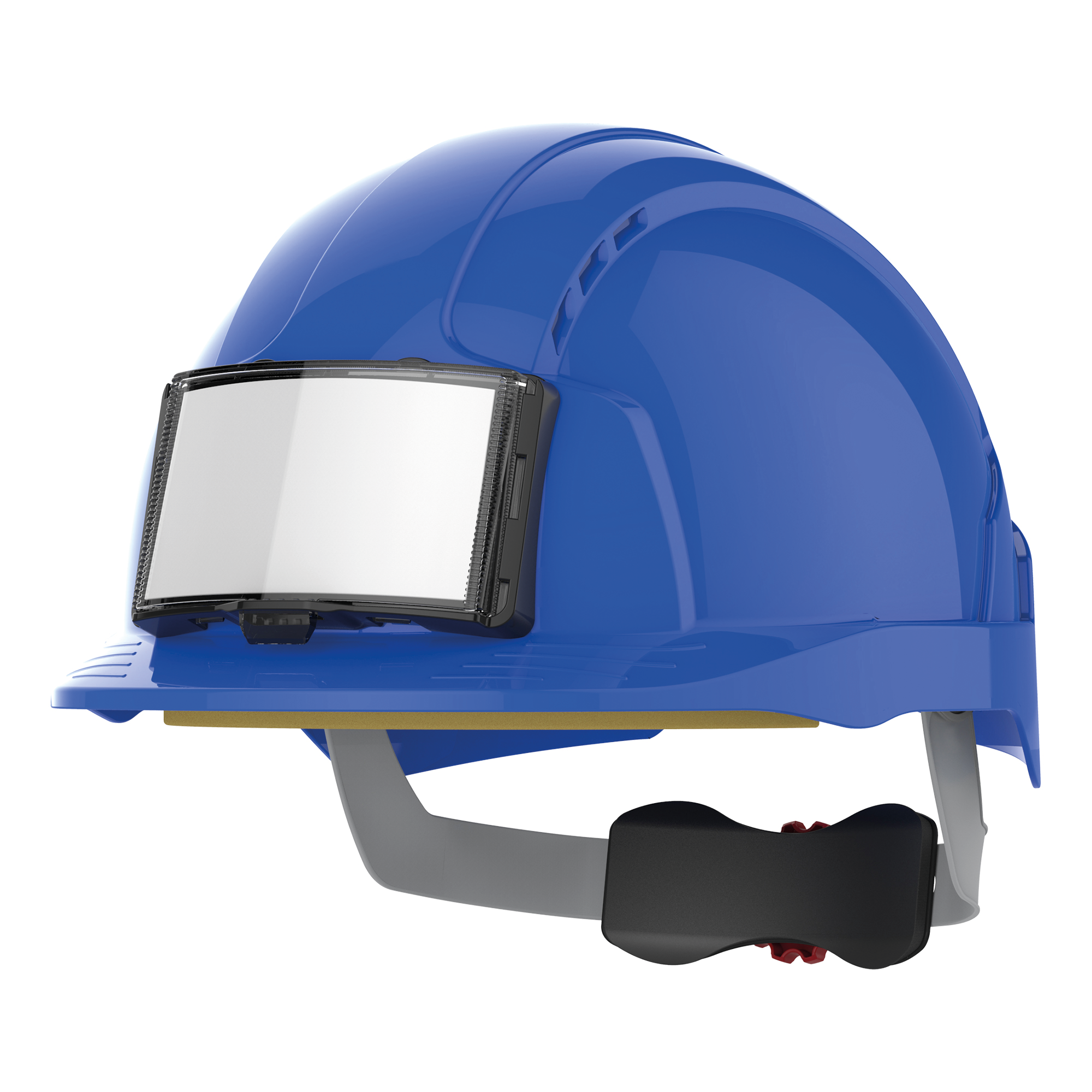 EVOLite® Sicherheitshelm mit Kartenhalter, belüftet, Zahnstangenspannung