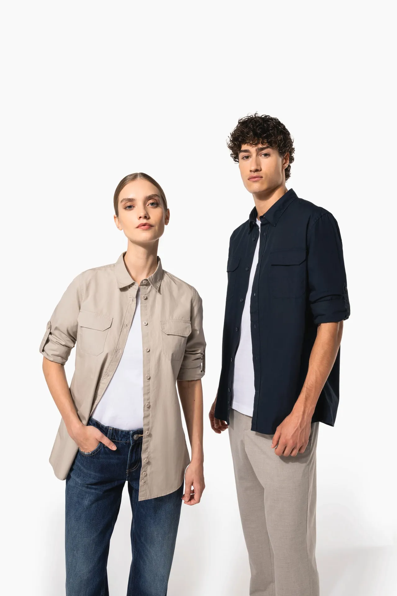 Langarm-Safarihemd für Damen