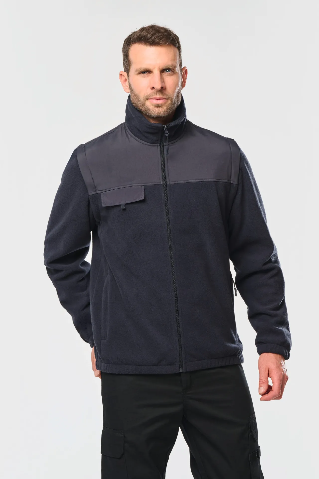 Fleecejacke mit abnehmbaren Ärmeln Herren