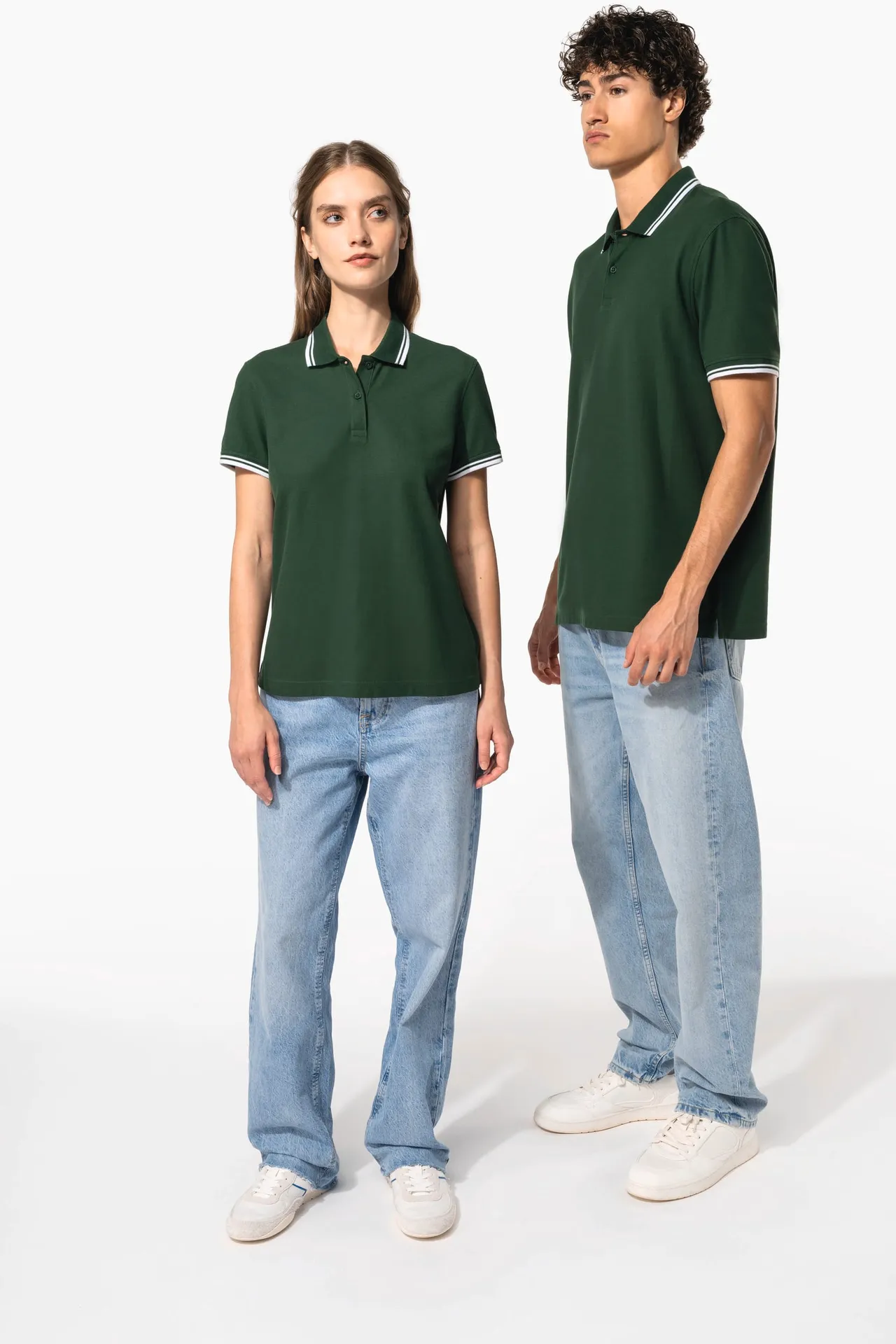 Herren Poloshirt mit kurzen Ärmeln und kontrastfarbenen Paspeln