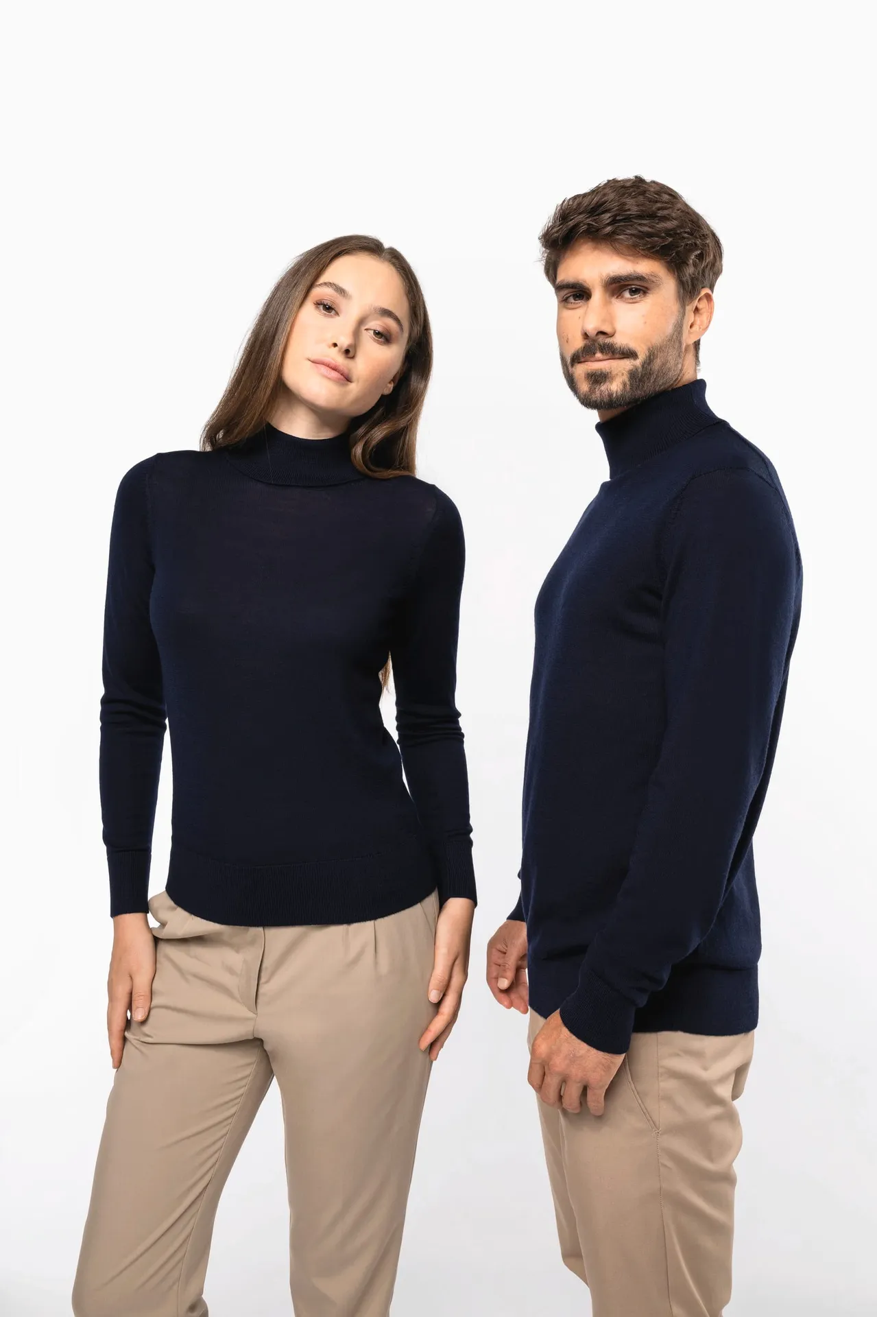 Merino-Damenpullover mit Rollkragen