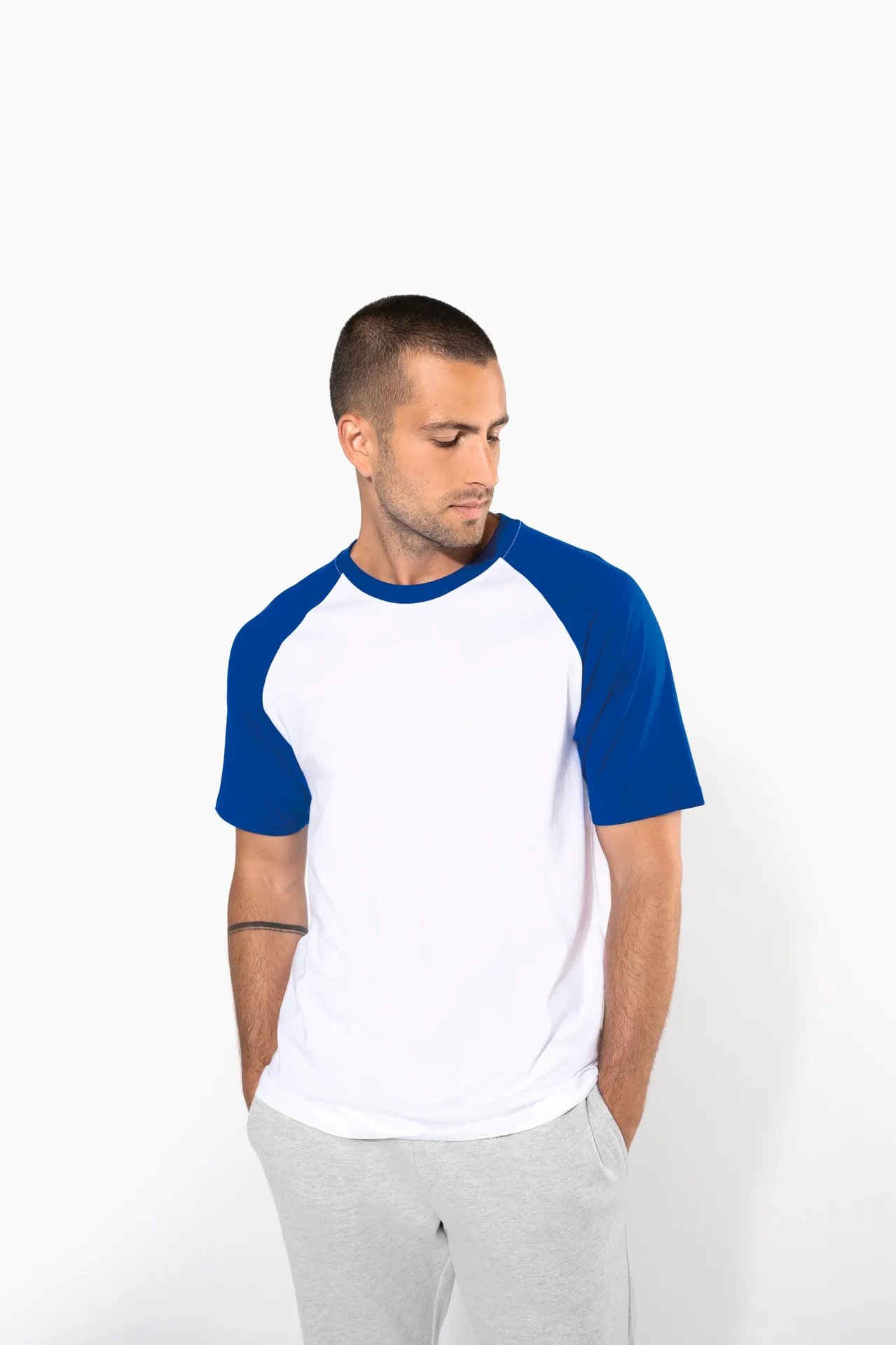 Baseball-Shirt, zweifarbig