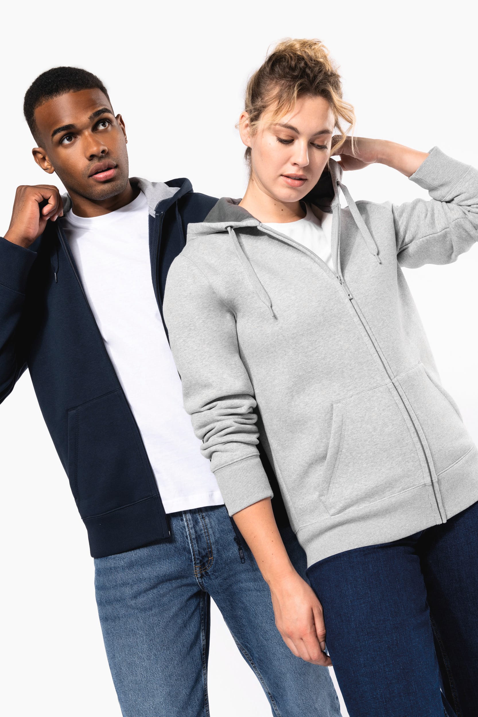 Kapuzensweatshirt mit Reißverschluss