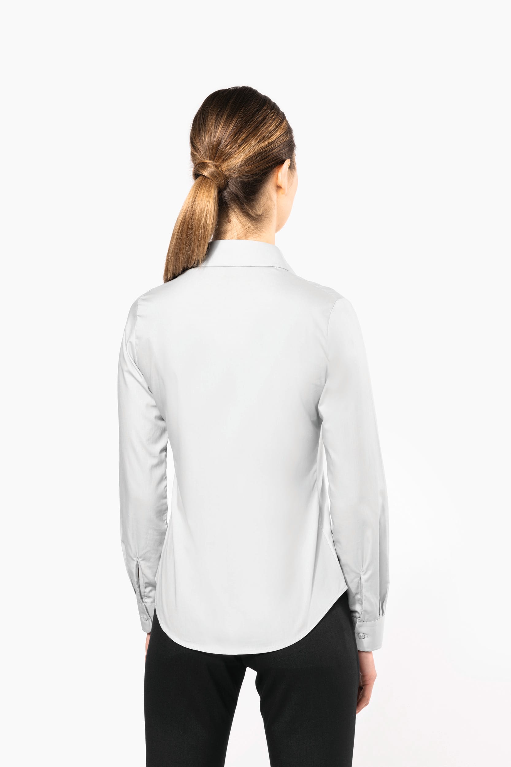 Damen Popelinebluse Langarm