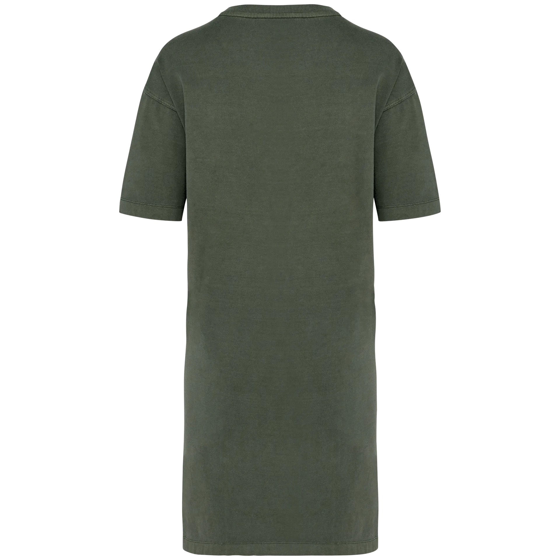 Umweltfreundliches ausgewaschenes Damen-T-Shirt-Kleid