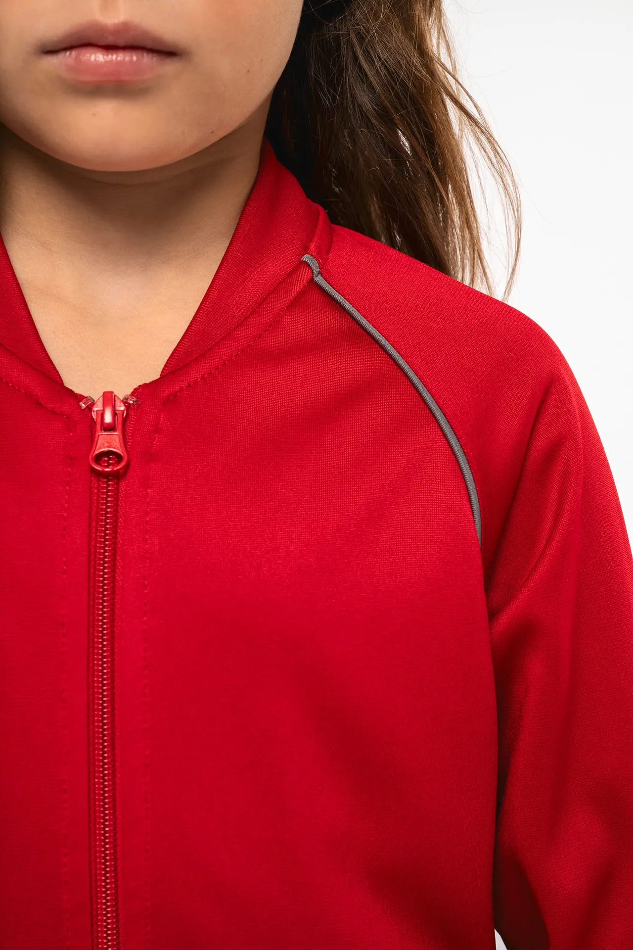 Trainingsjacke mit Reißverschluss und Paspel für Kinder