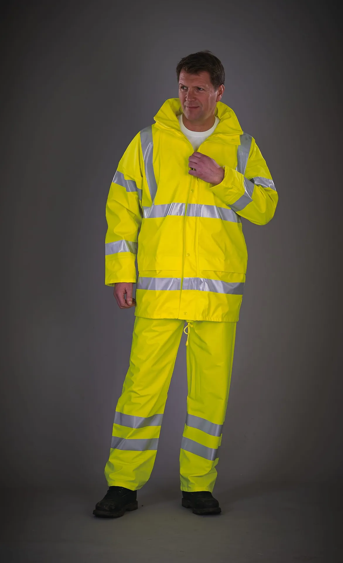 Atmungsaktive Hi-Vis Soft Flex Regenhose