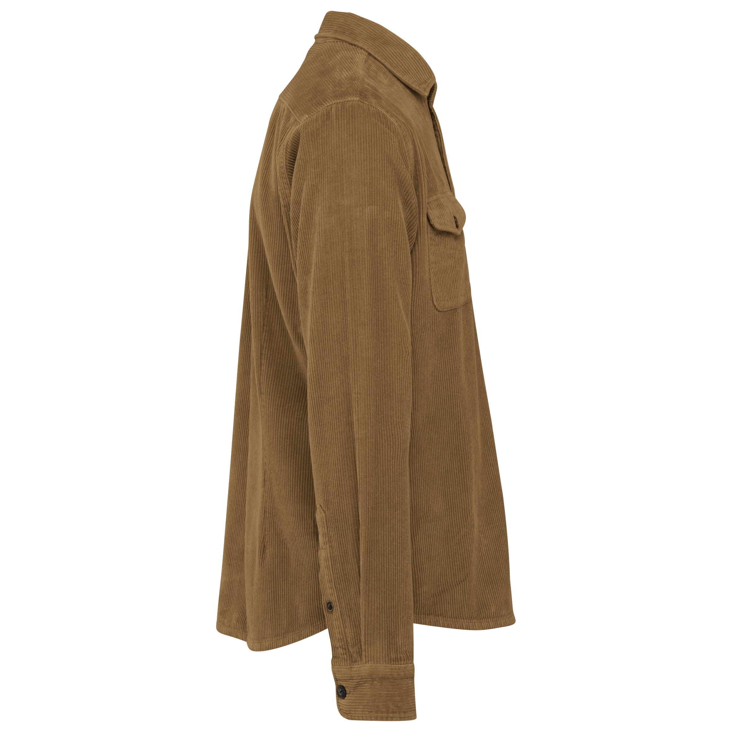 Umweltfreundliche ausgewaschene Herren-Hemdjacke aus Kord