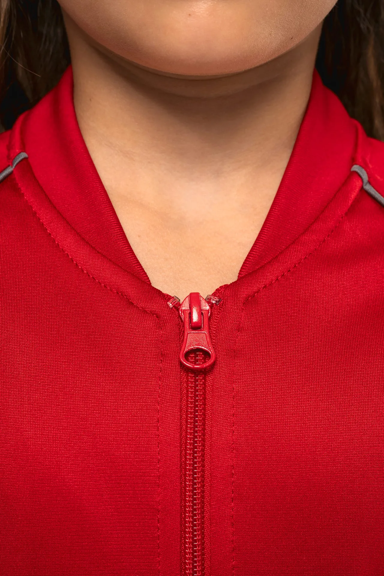 Trainingsjacke mit Reißverschluss und Paspel für Kinder