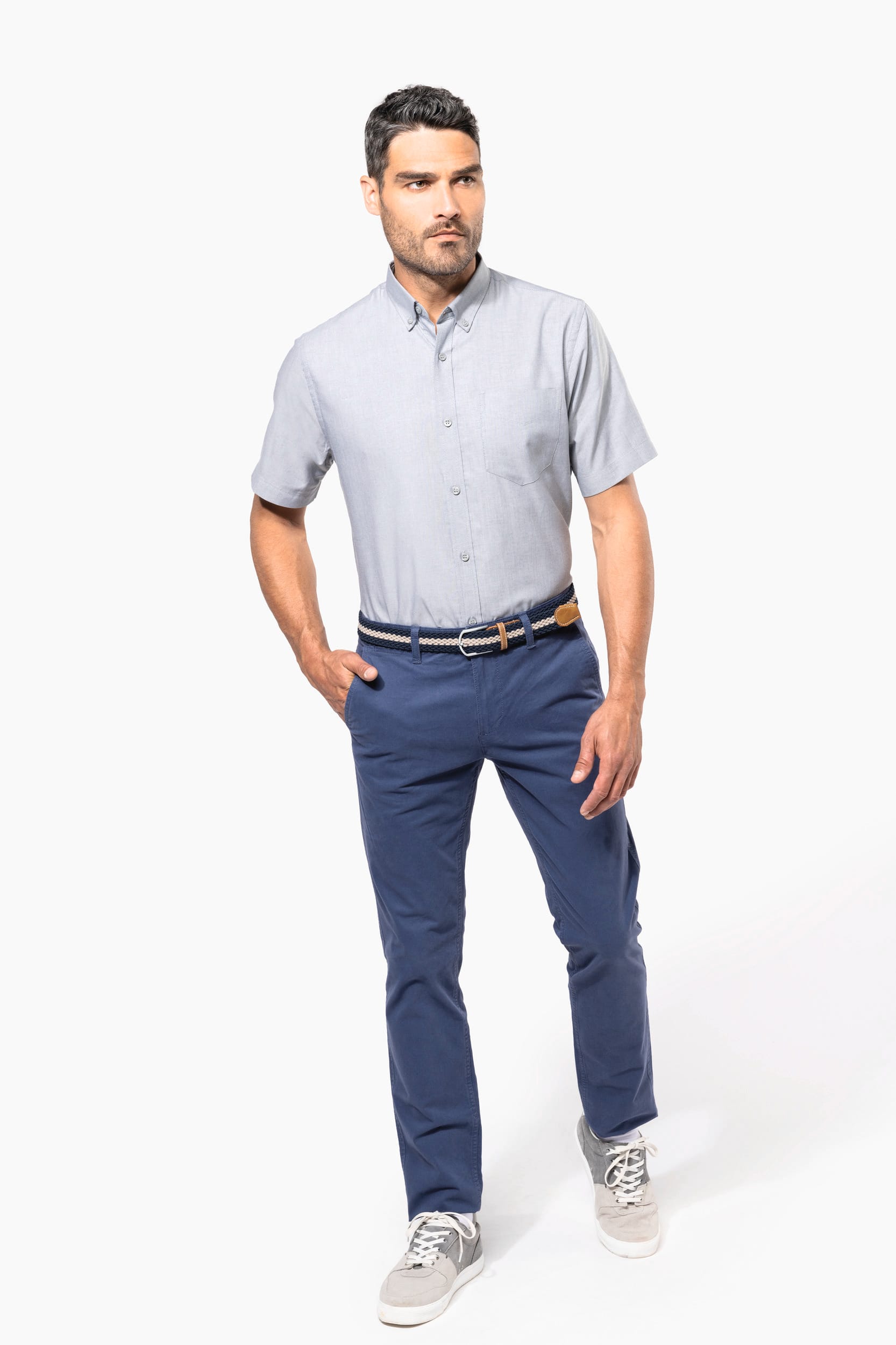 Herren Oxford Kurzarmhemd