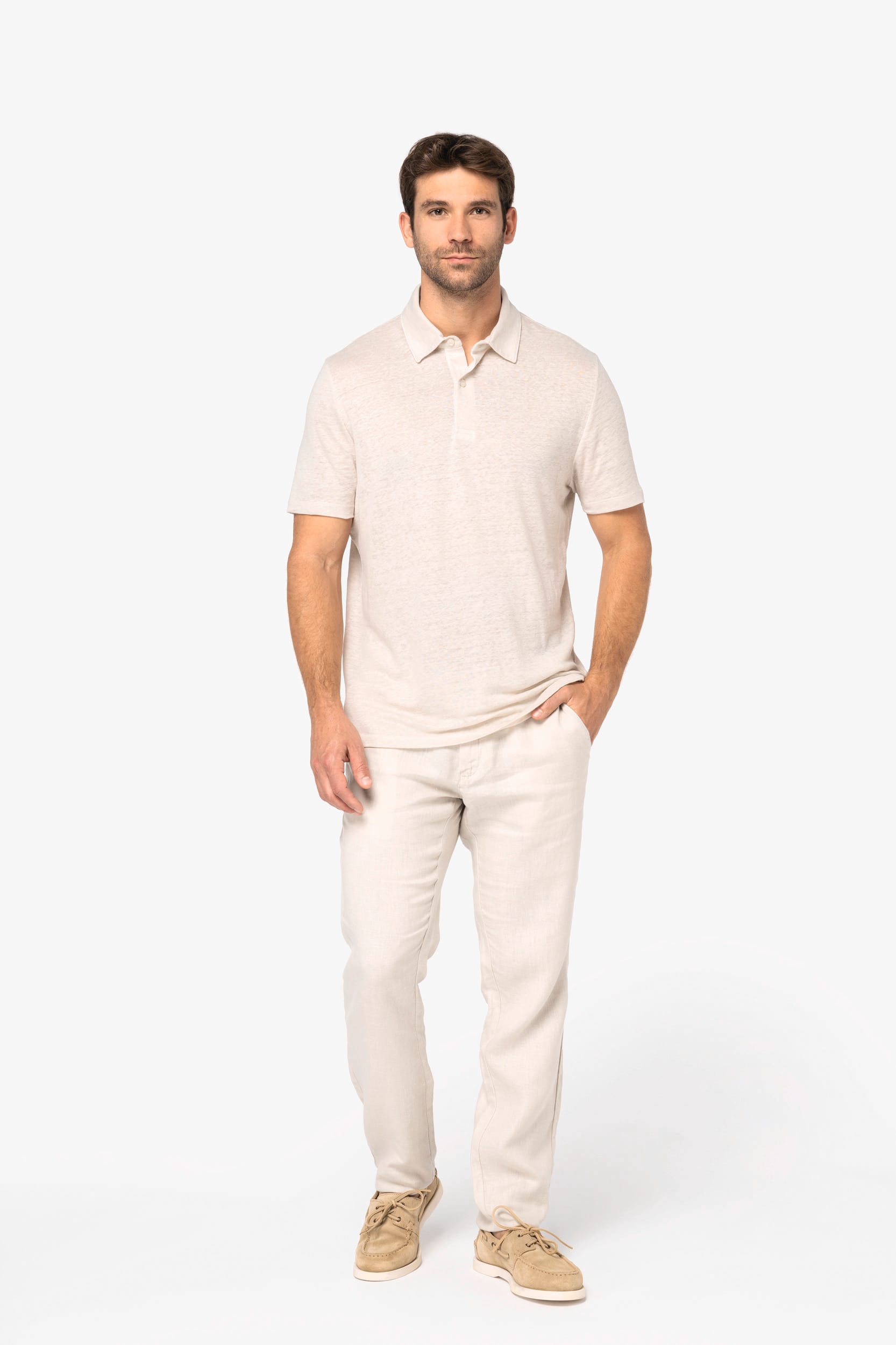 Herren-Polohemd aus Leinen