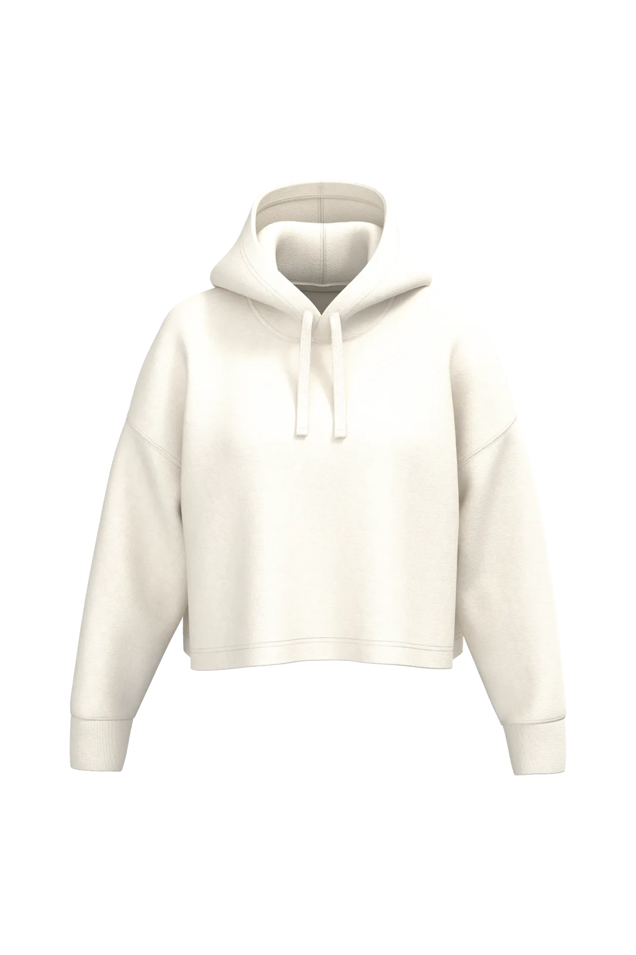 Damen Cropped-Sweatshirt mit Kapuze