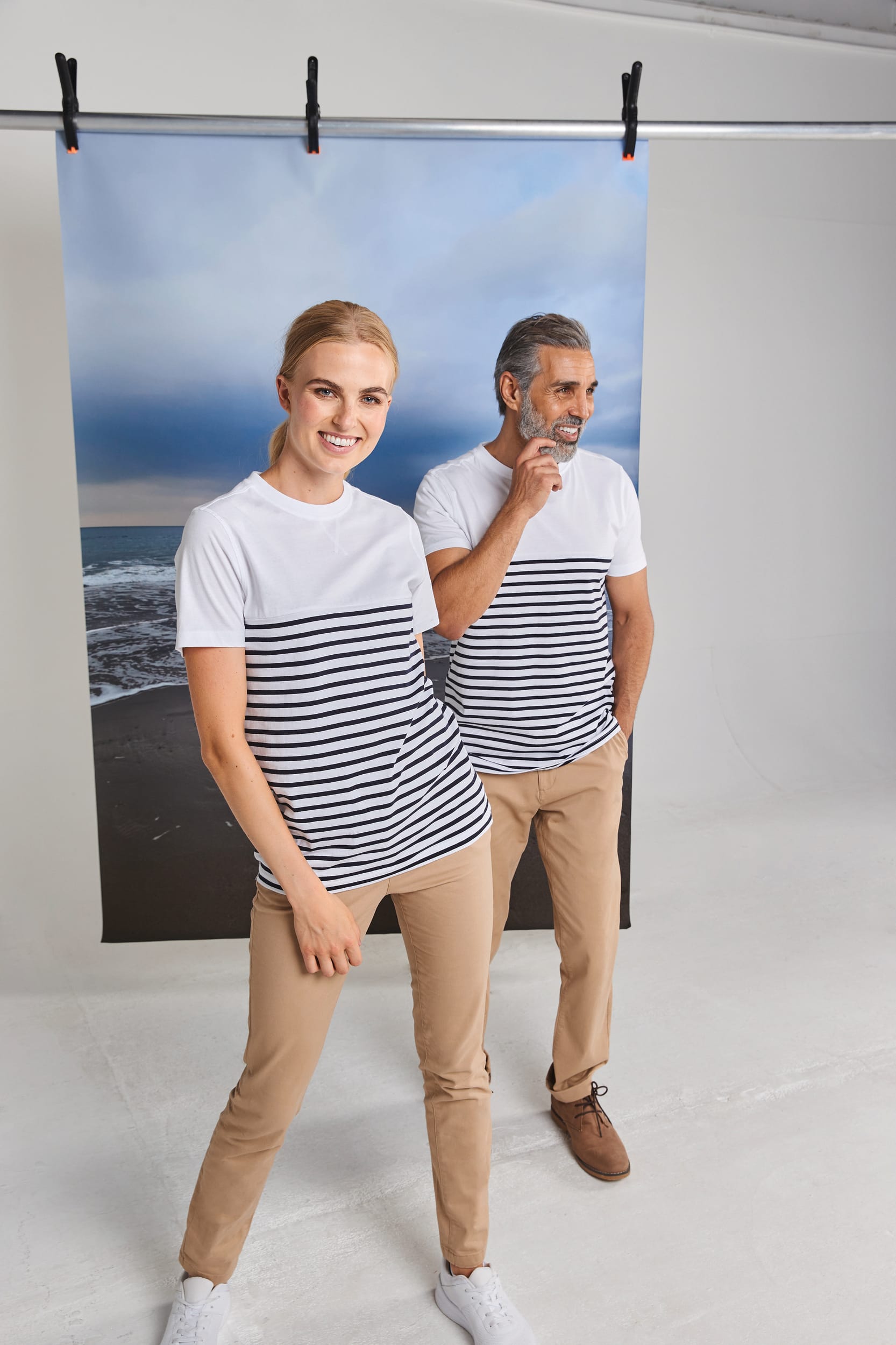 Breton t-shirt, kurzärmelig