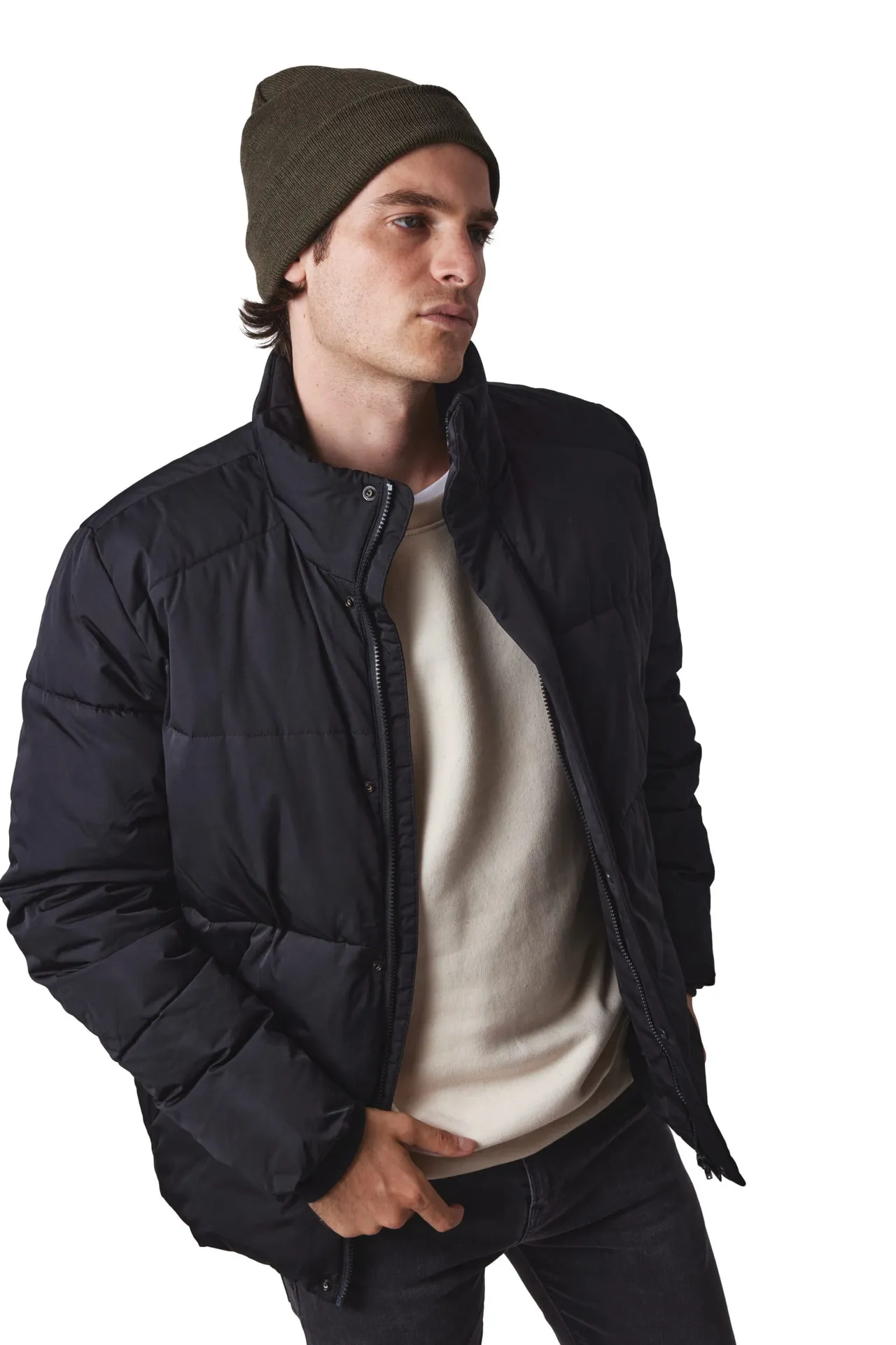 Recycelte Mütze mit Patch Thinsulate™-Futter