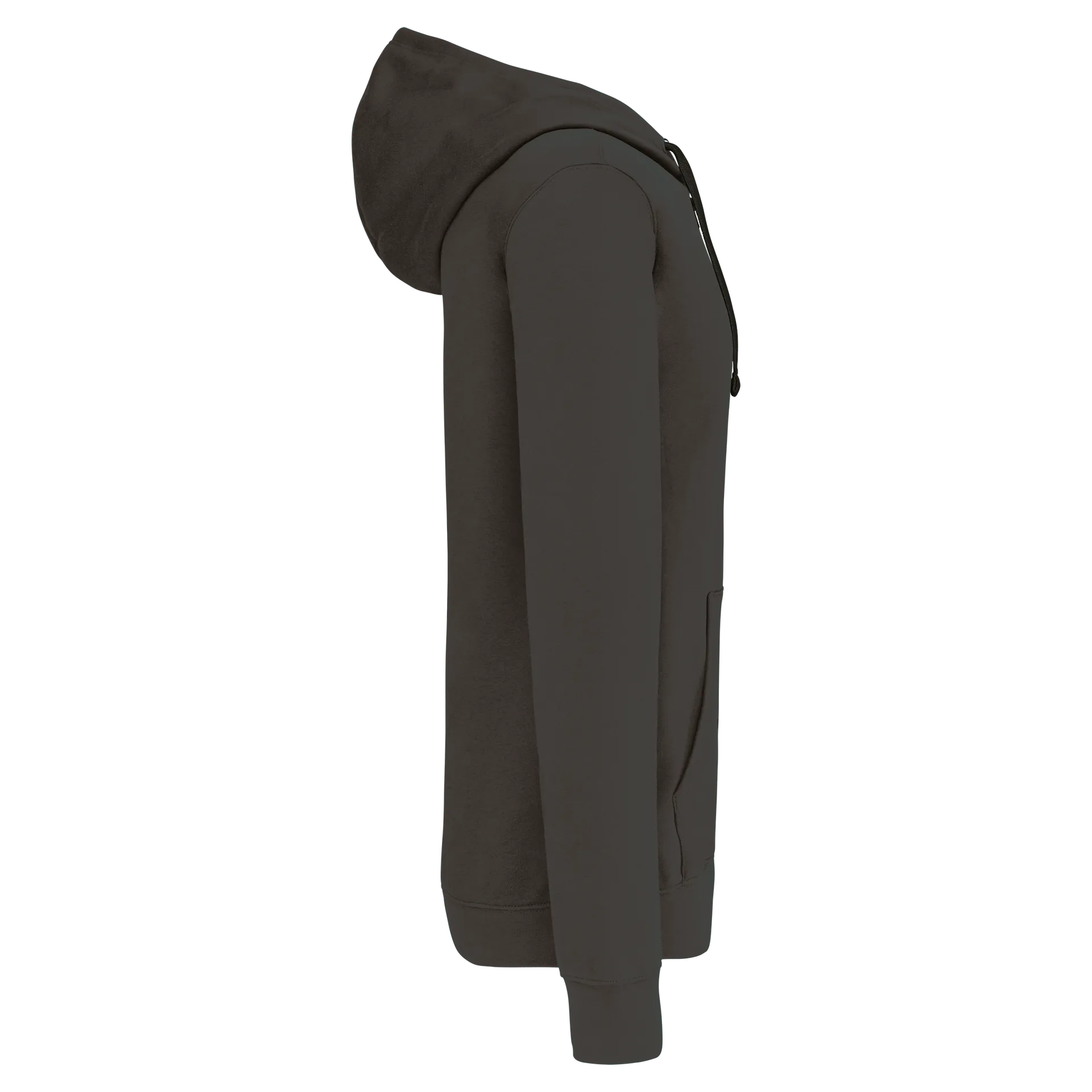 HERREN-KAPUZENSWEATSHIRT BICOLOR mit Reißverschluss