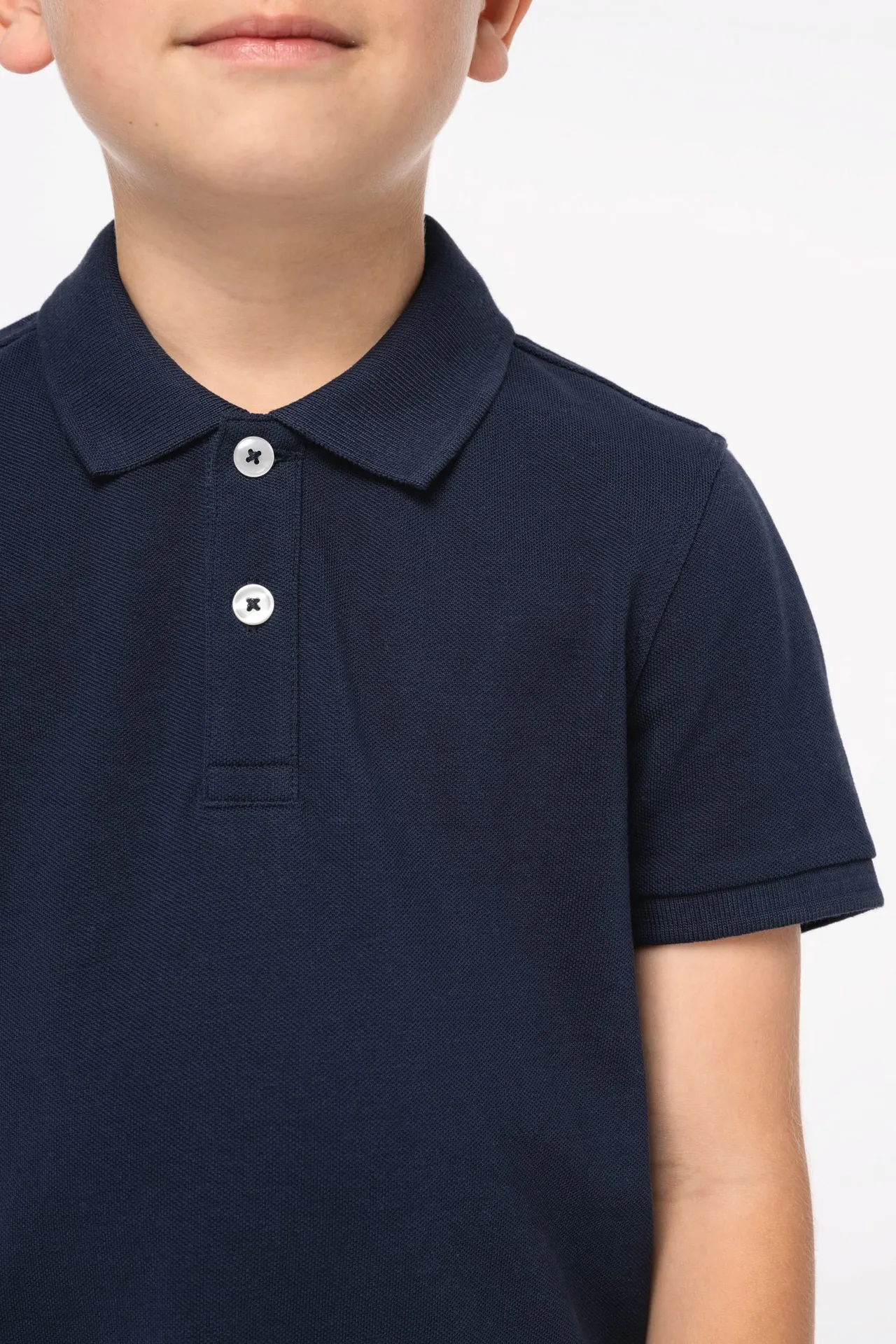 Umweltfreundliches Polohemd aus Pikeetrikot für Kinder