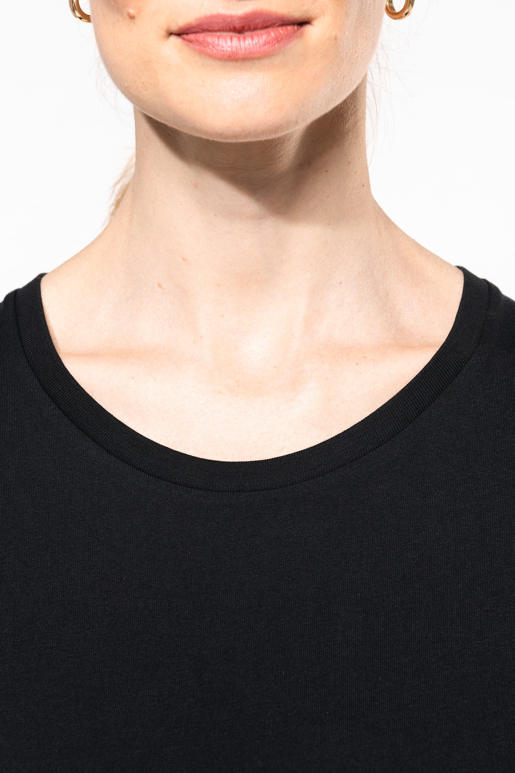 Supima® Damen-T-Shirt mit Rundhalsausschnitt und langen Ärmeln