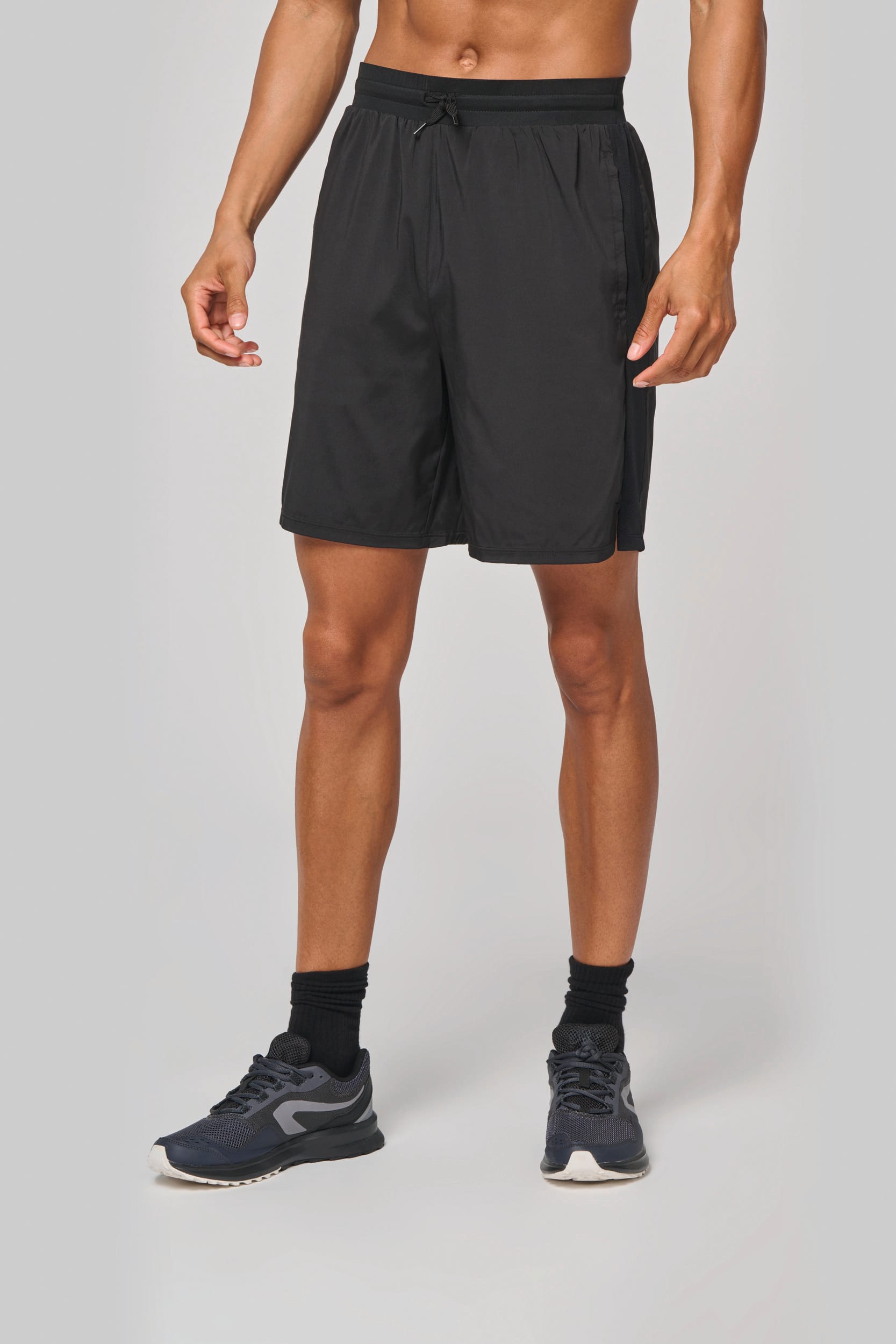 Umweltfreundliche 2-in-1-Shorts mit integrierter Untershort für Herren