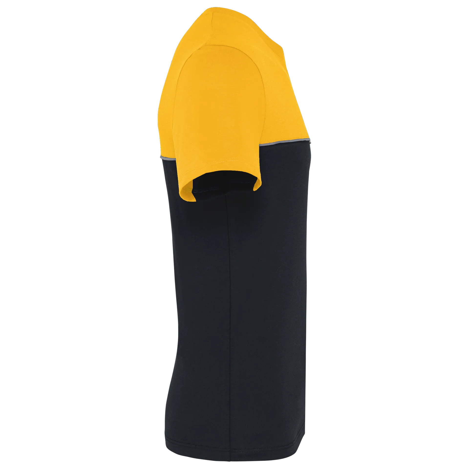 Zweifarbiges umweltfreundliches Unisex-T-Shirt mit kurzen Ärmeln