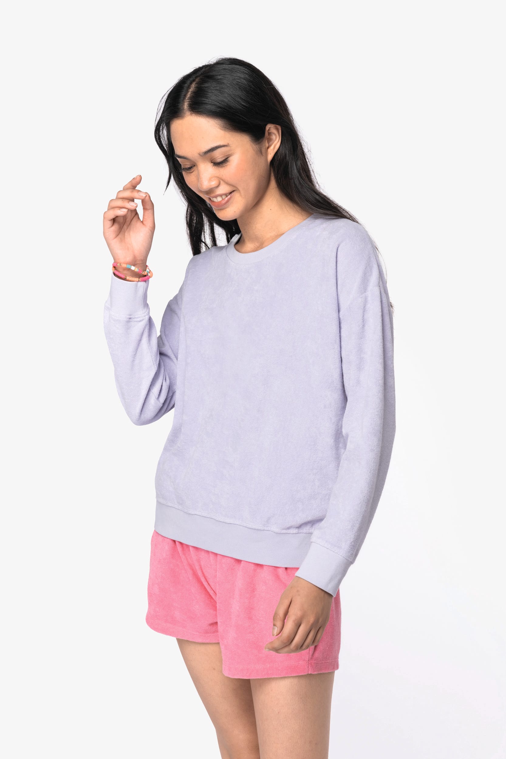 Umweltfreundliches Damen-Sweatshirt aus Frottee